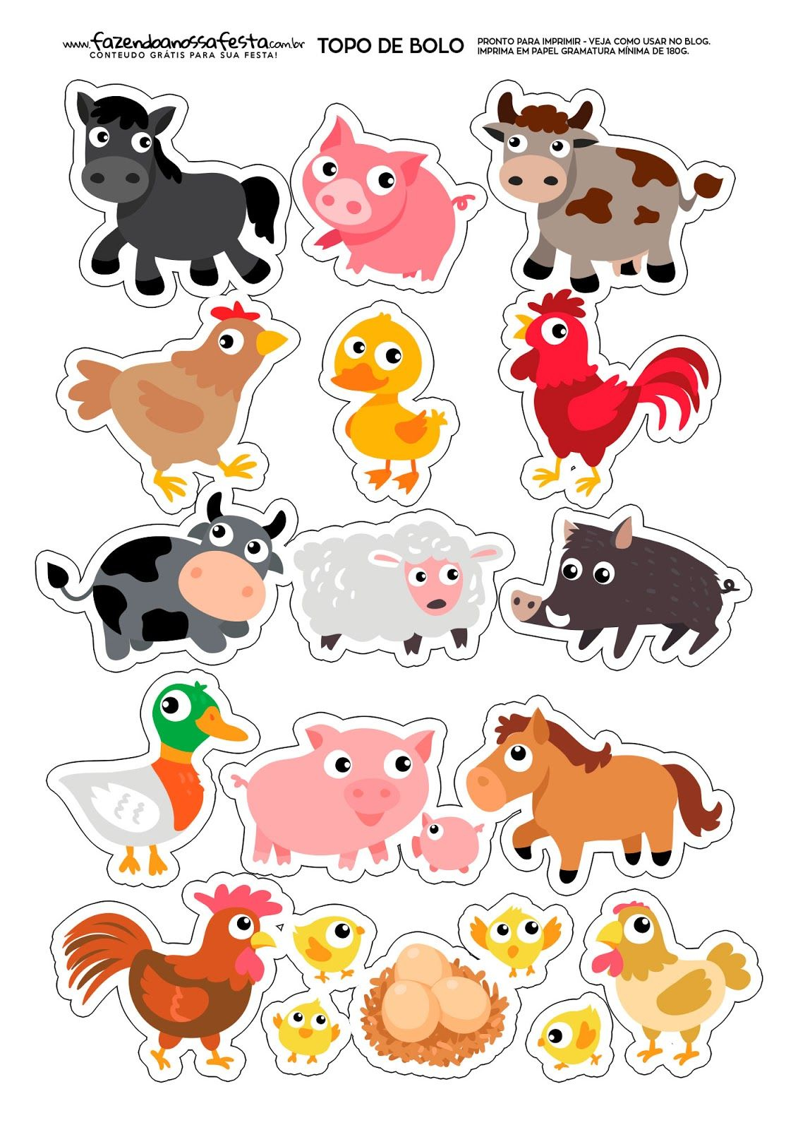 Free Printable Farm Animal Cutouts Web This Huge Set Of Over 90 with Free Printable Farm Animal Pictures