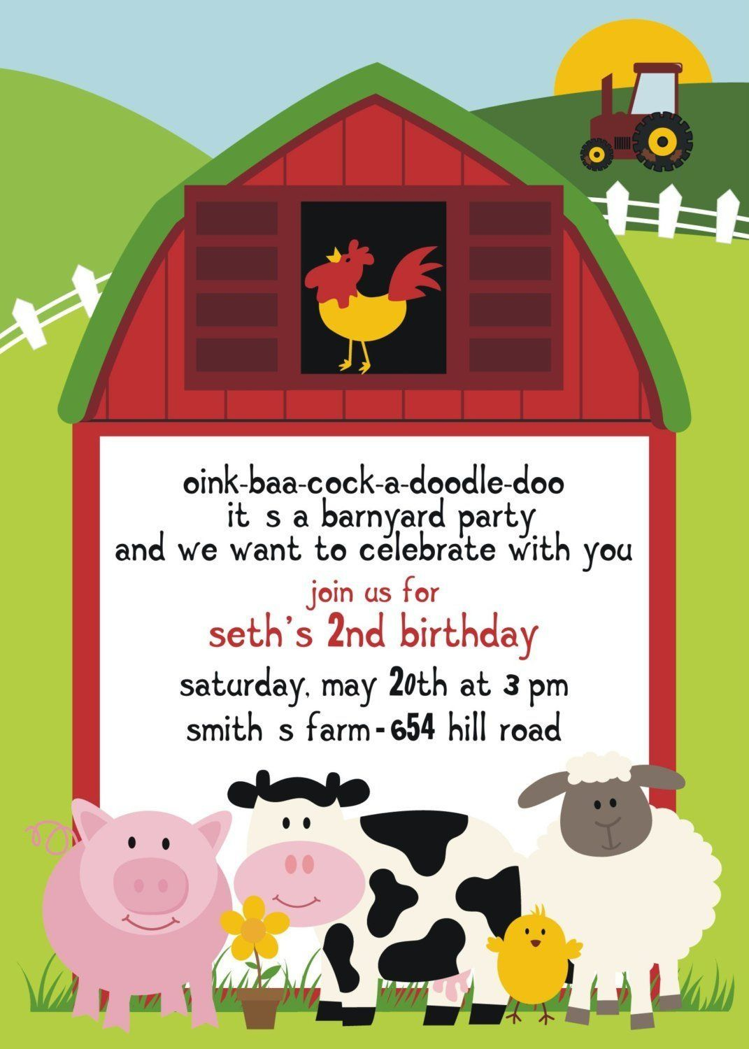 Free Printable Farm Birthday Invitations – Free Printable Farm with regard to Free Printable Farm Birthday Invitations