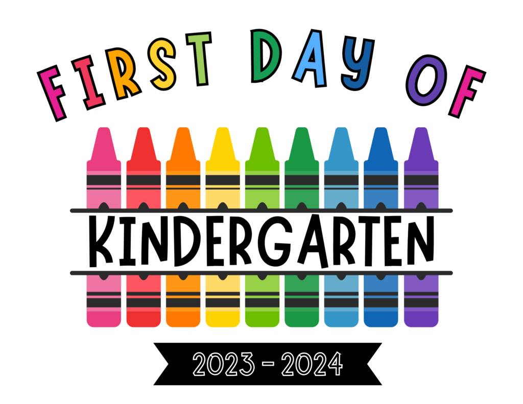 Free Printable First Day Of School Signs | Baking You Happier inside First Day Of Kindergarten Free Printables