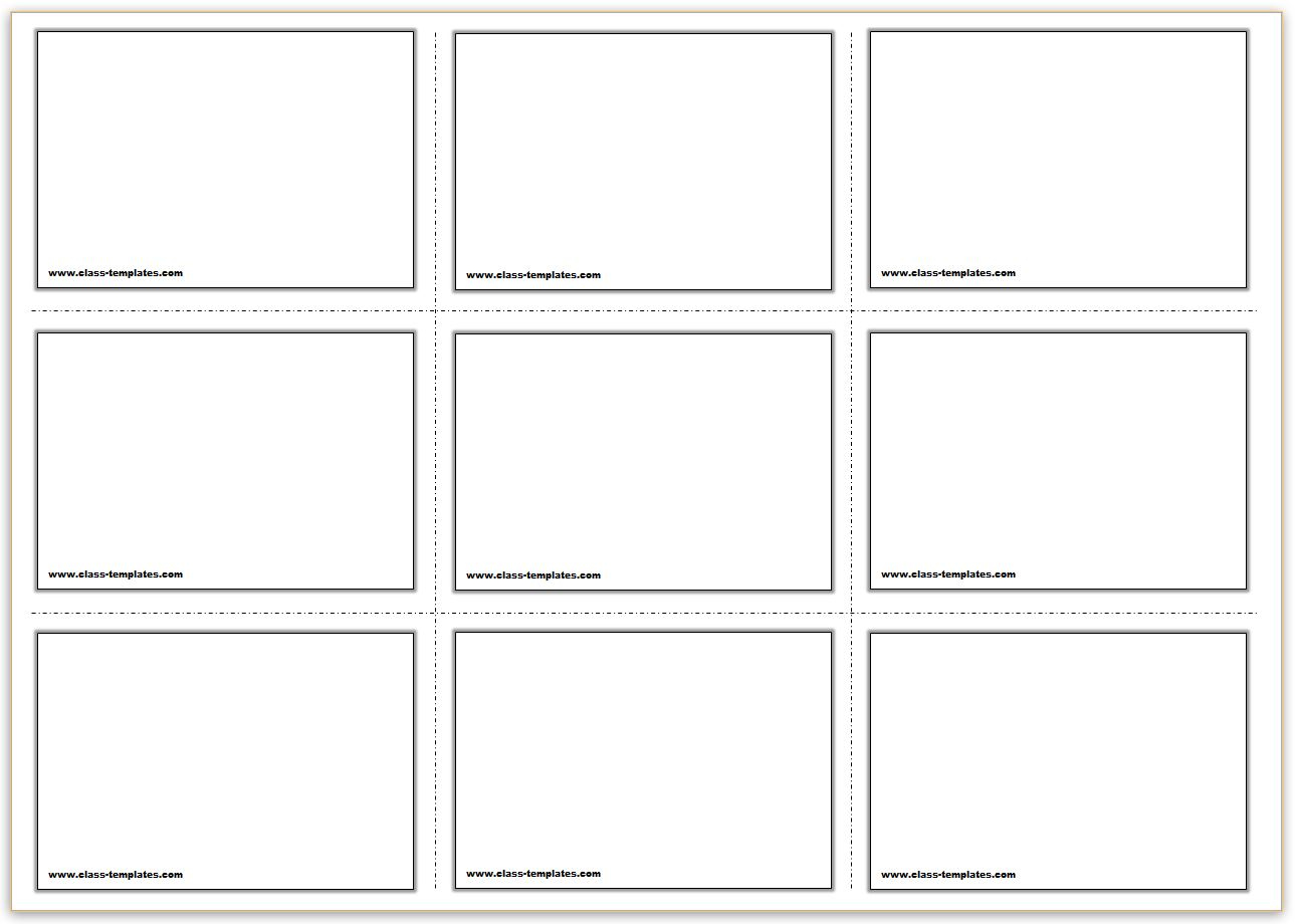 Free Printable Flash Cards Template inside Free Printable Flash Cards