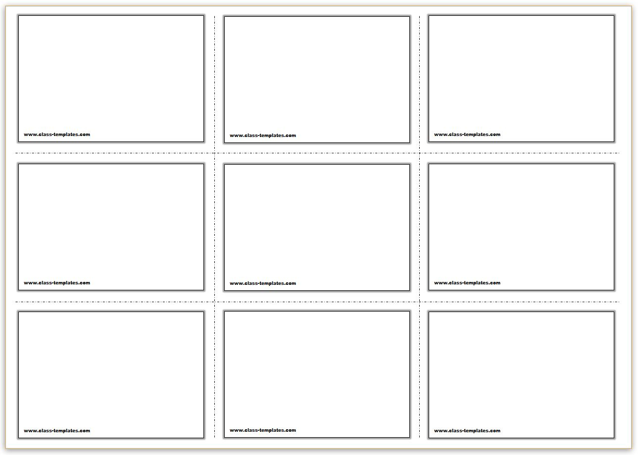 Free Printable Flash Cards Template throughout Free Printable Card Maker