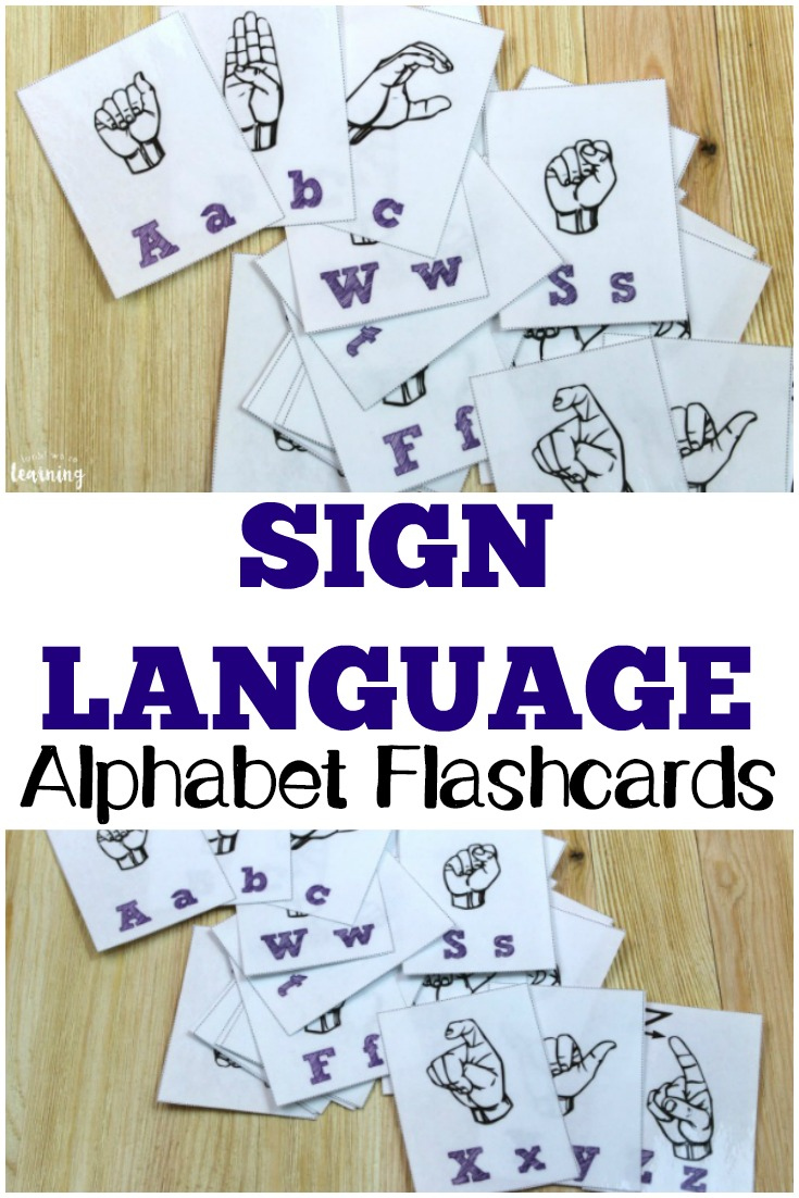 Free Printable Flashcards: Sign Language Alphabet Flashcards intended for Sign Language Flash Cards Free Printable