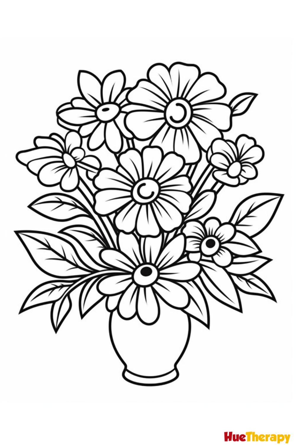 Free Printable Flower Coloring Pages For All Ages with Free Printable Flower Coloring Pages