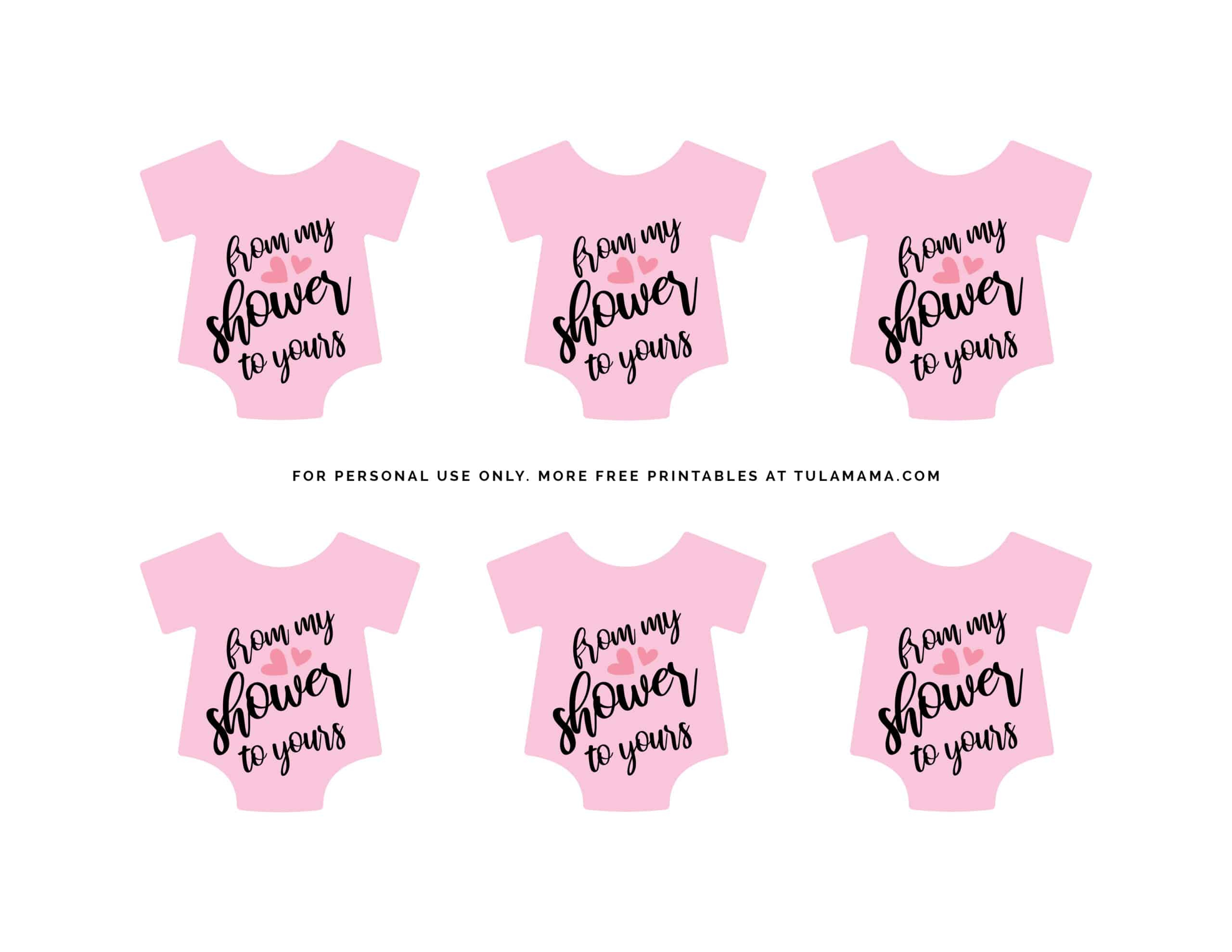 Free Printable &amp;quot;From My Shower To Yours&amp;quot; Gift Tags - Tulamama in Free Printable Baby Shower Gift Tags