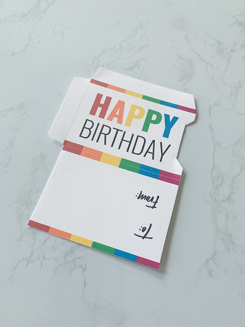 Free Printable Gift Card Holder | Happy Birthday | Instant Download within Free Printable Money Cards For Birthdays