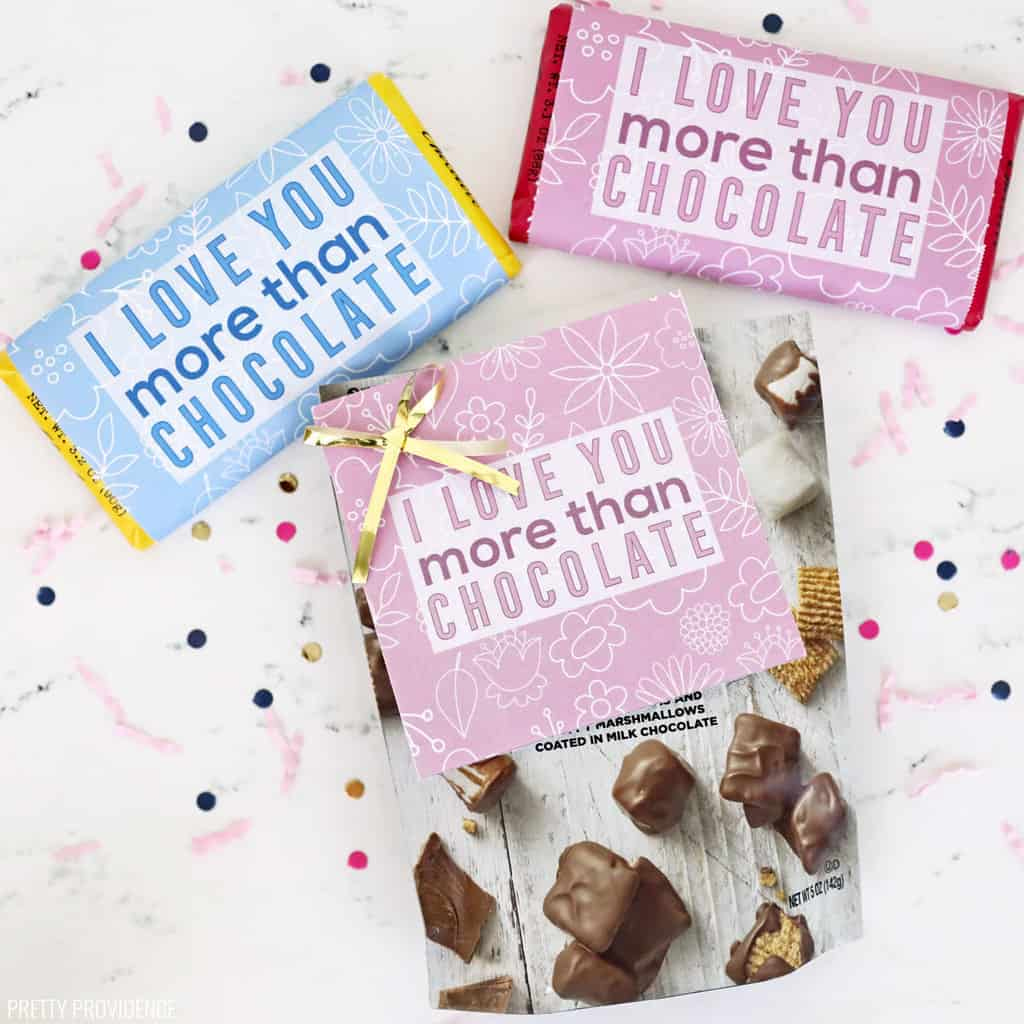 Free Printable Gift Tags &amp;amp; Candy Bar Wrappers - Pretty Providence throughout Free Printable Candy Bar Wrappers