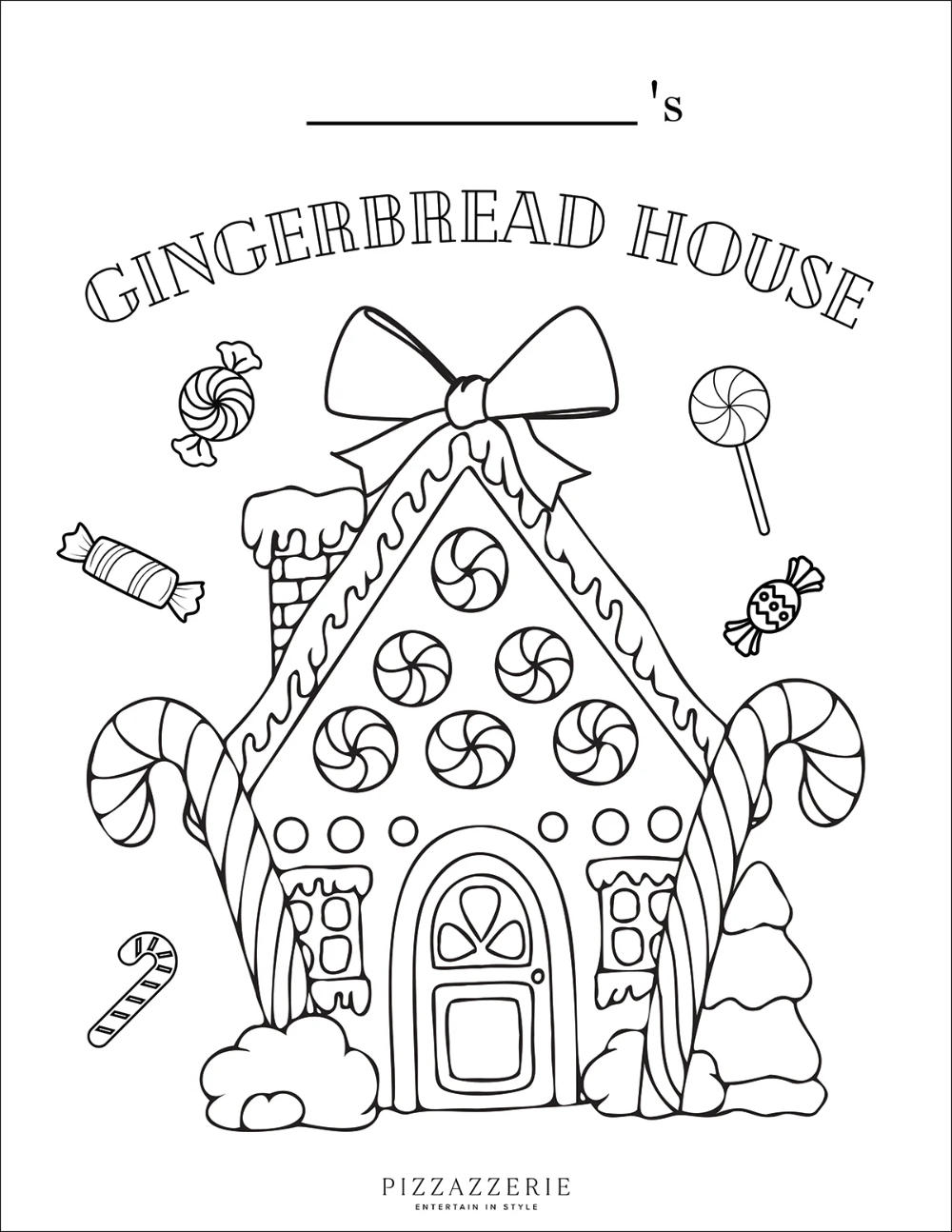 Free Printable Gingerbread House Coloring Sheets pertaining to Free Gingerbread House Printables