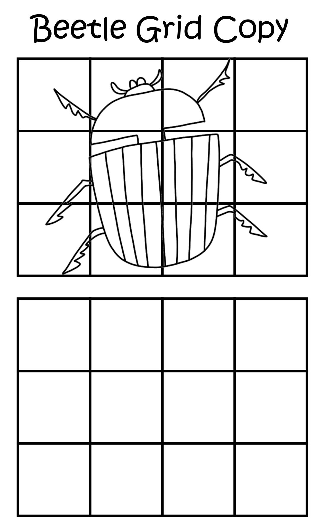 Free Printable Grid Drawing Worksheets For All Ages intended for Free Printable Drawing Worksheets