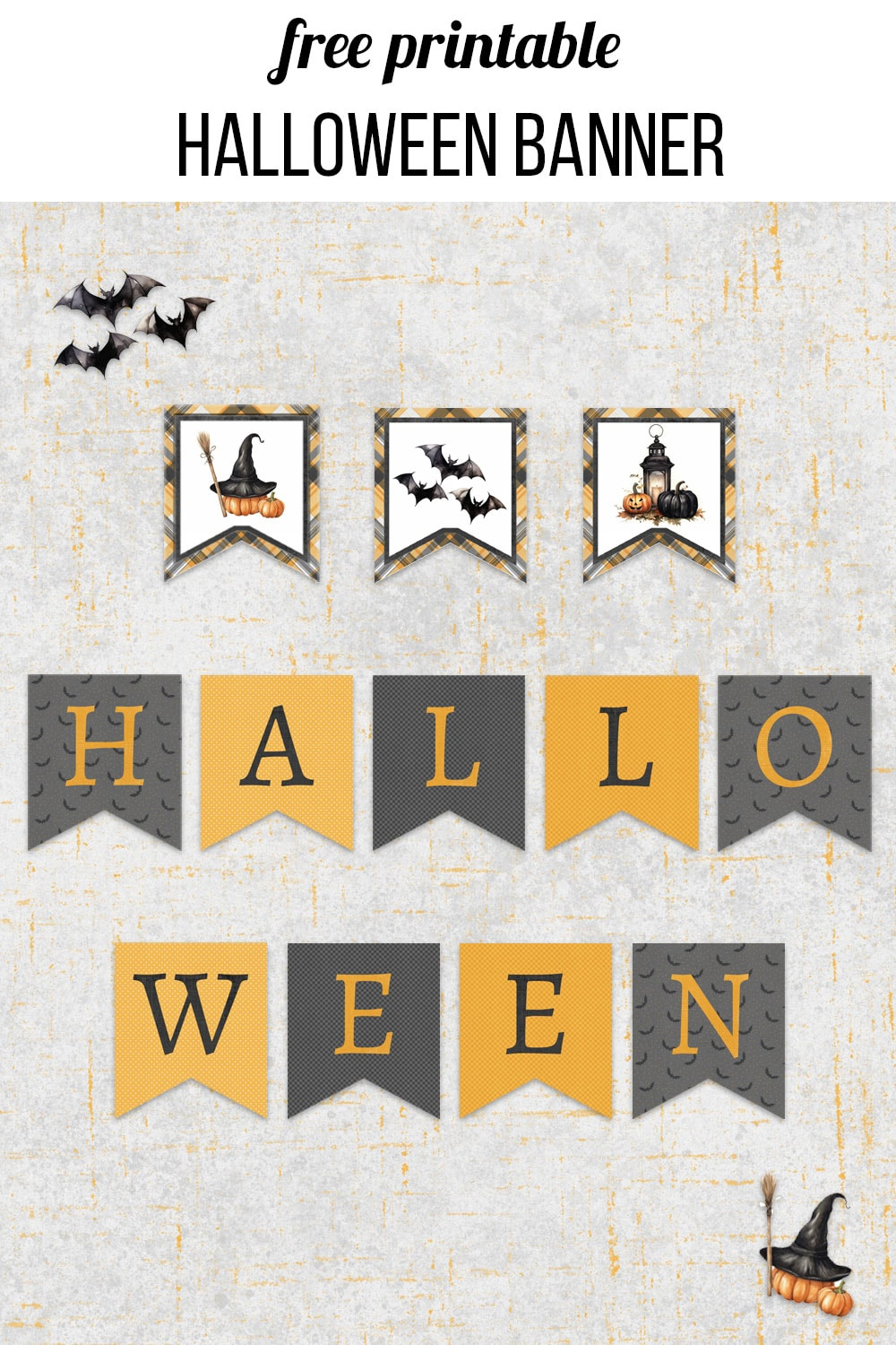 Free Printable Halloween Banner with Free Printable Halloween Banner