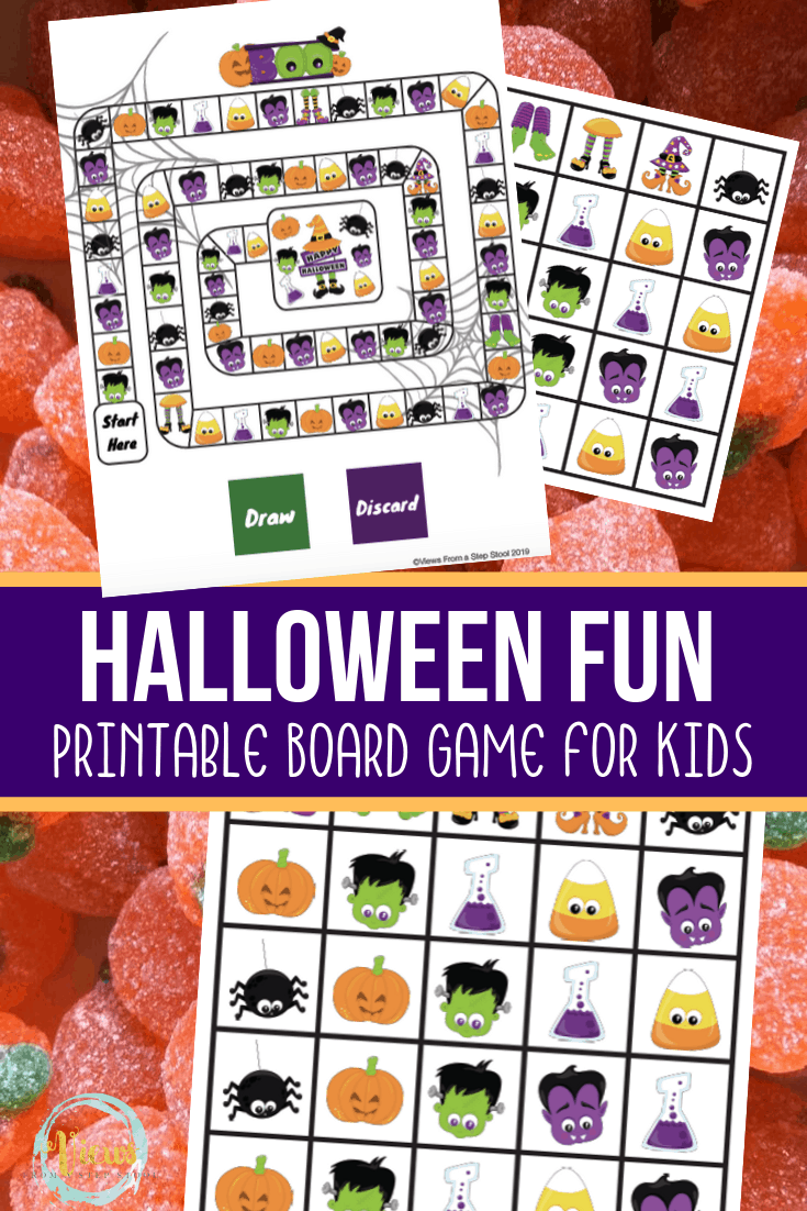 Free Printable Halloween Board Game - Views From A Step Stool with Free Printable Halloween Games for Kids