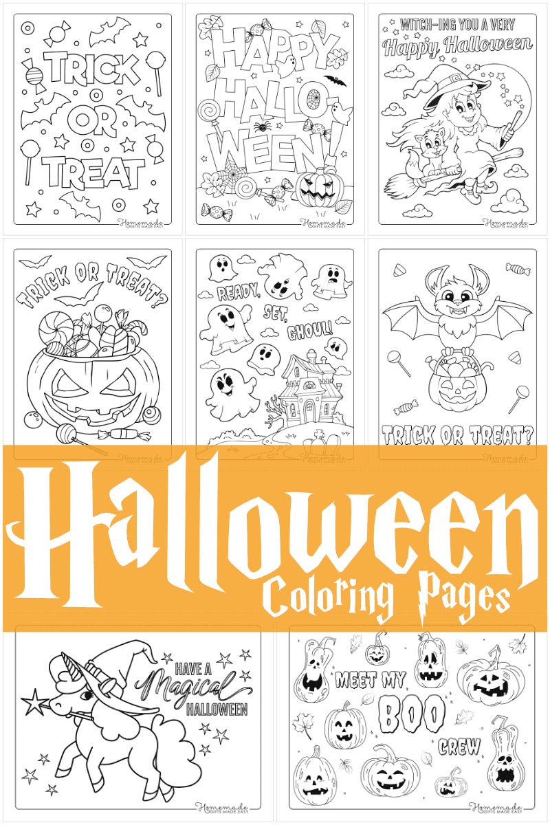 Free Printable Halloween Coloring Pages throughout Printable Halloween Cards To Color For Free