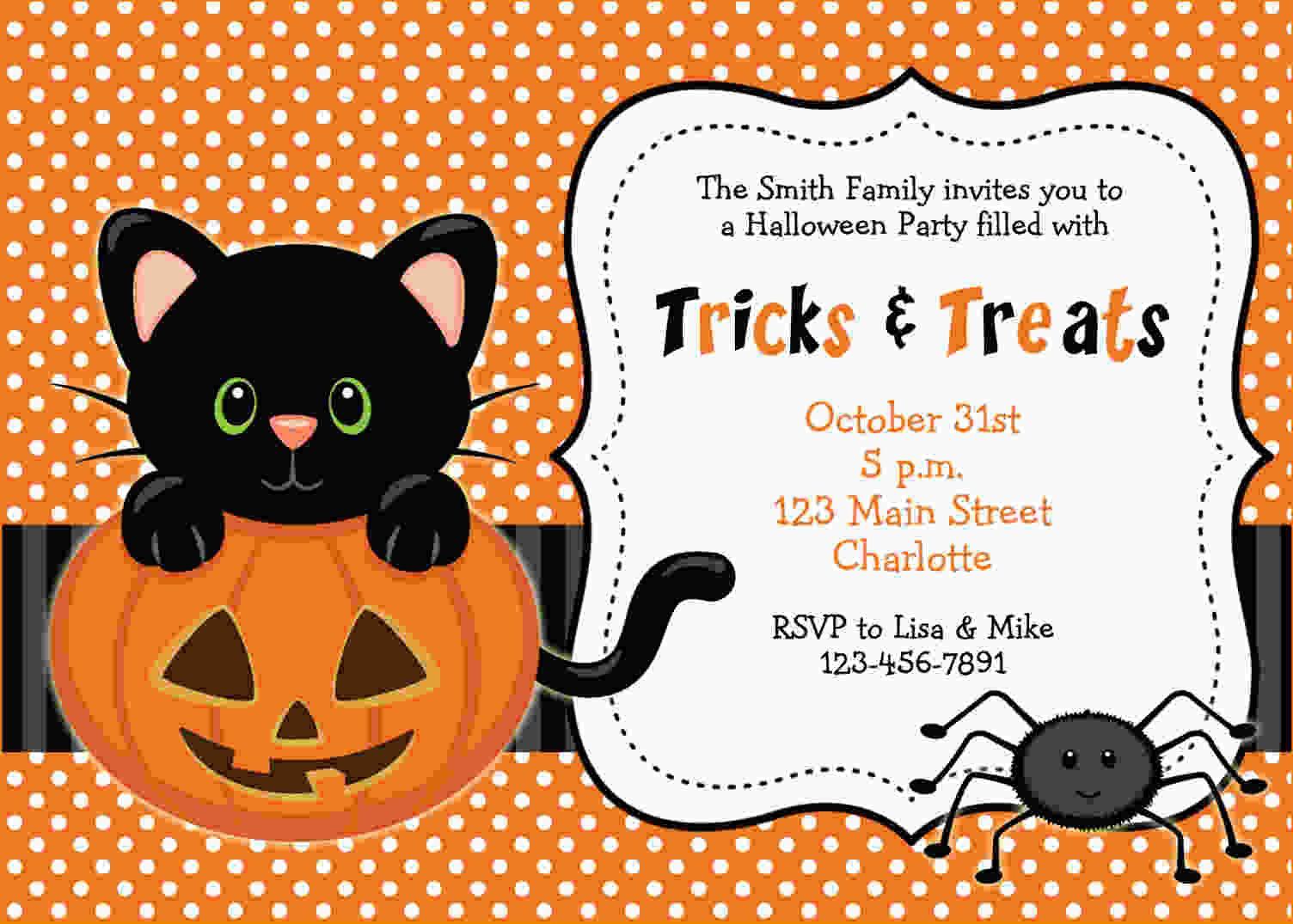 Free Printable Halloween Invitations Templates | Printable pertaining to Free Halloween Birthday Invitation Templates Printable