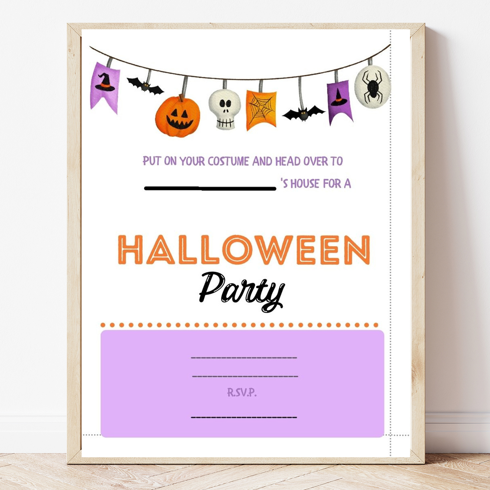 Free Printable Halloween Party Invitation - Sweet Pea pertaining to Free Printable Halloween Party Invitations