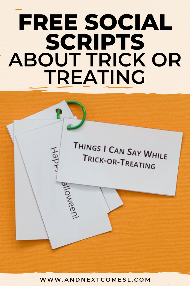 Free Printable Halloween Trick-Or-Treating Social Scripts For Kids regarding Free Printable Halloween Play Scripts