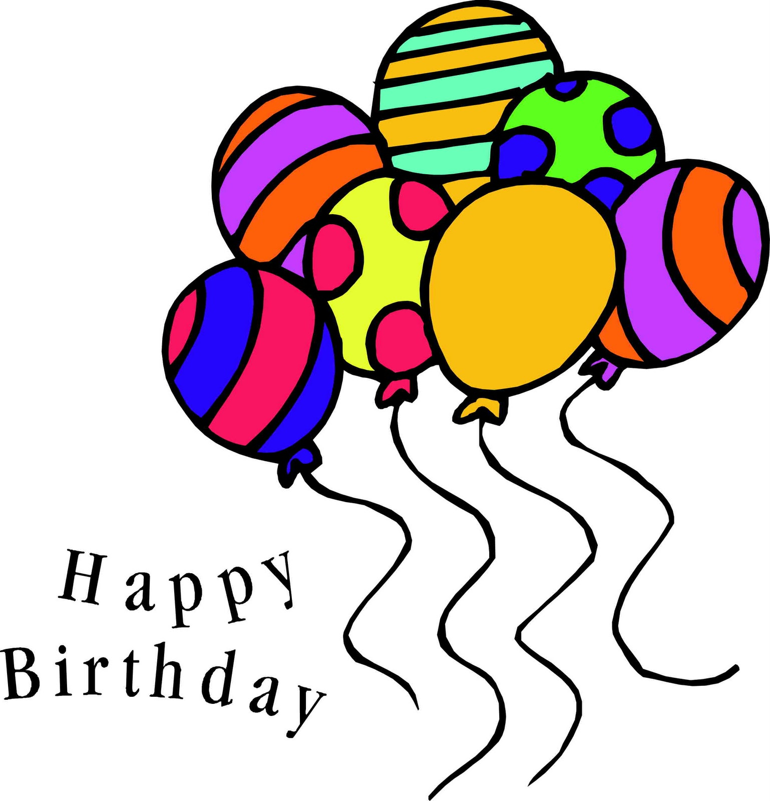 Free Printable Happy Birthday Clip Art throughout Birthday Clipart Free Printable