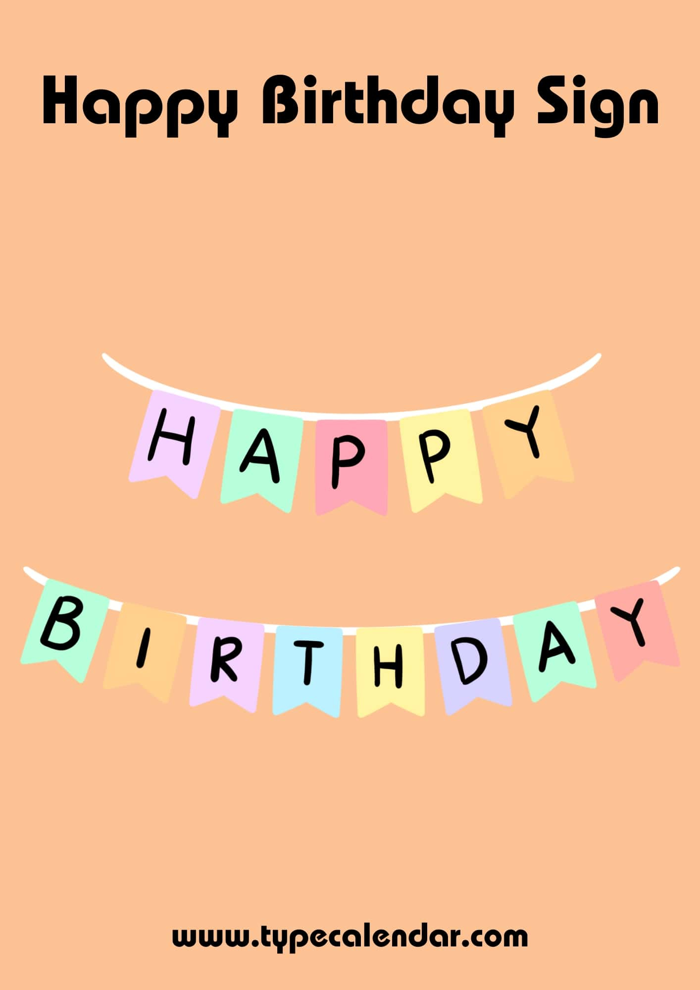 Free Printable Happy Birthday Sign Templates [Pdf, Word] Yard, Cake pertaining to Free Printable Happy Birthday Signs