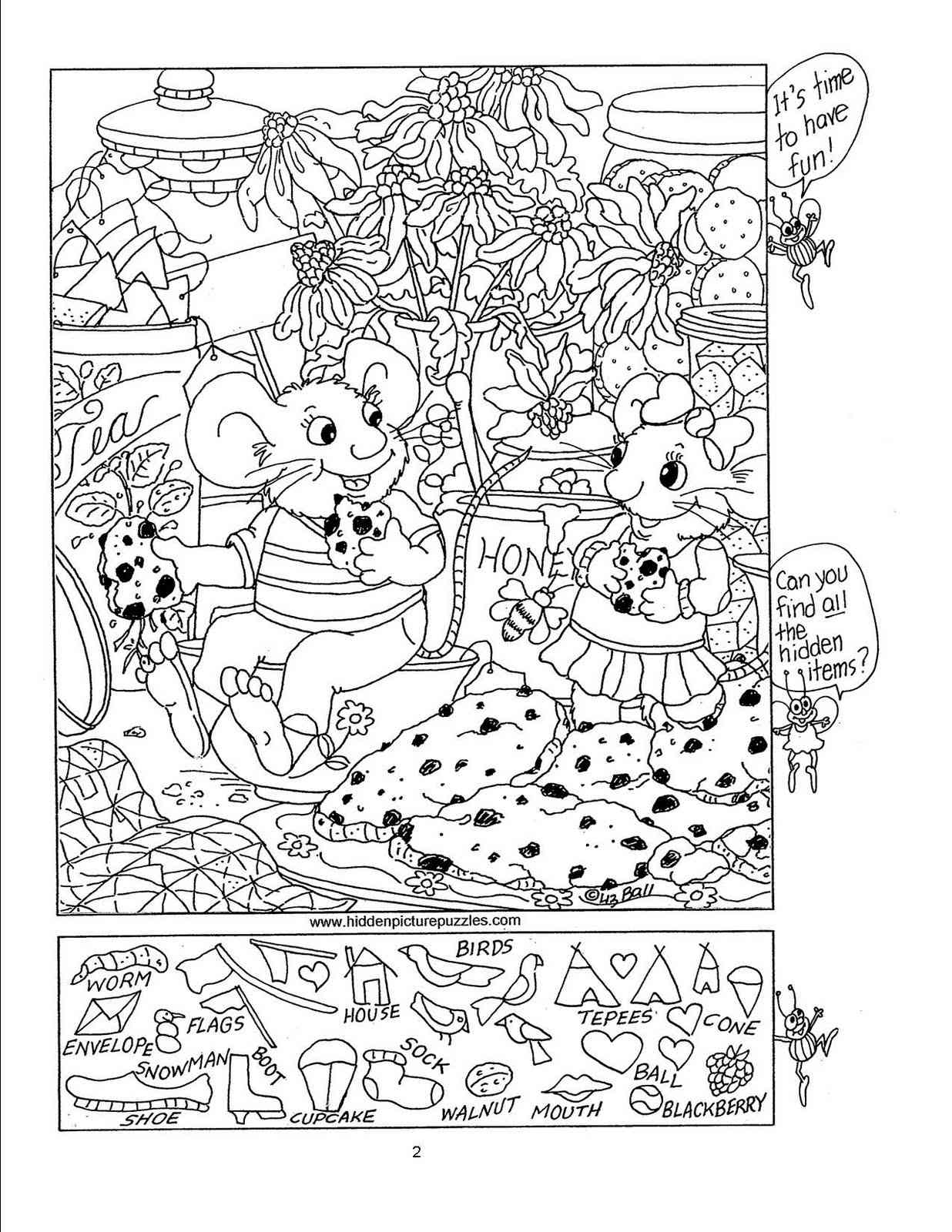 Free, Printable Hidden Picture Puzzles For Kids pertaining to Free Printable Seek And Find