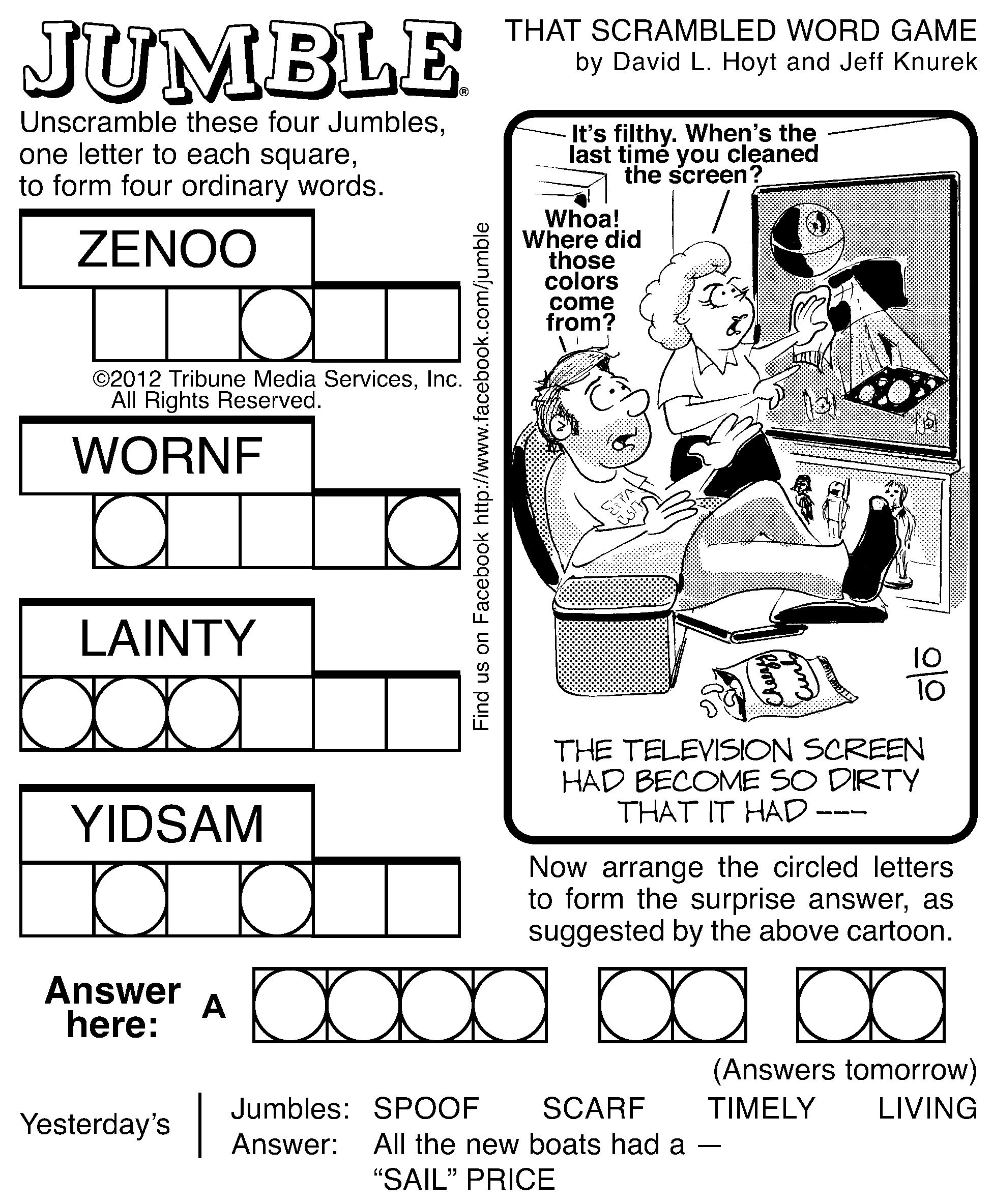 Free Printable Jumble Puzzles Printable pertaining to Free Printable Jumbles