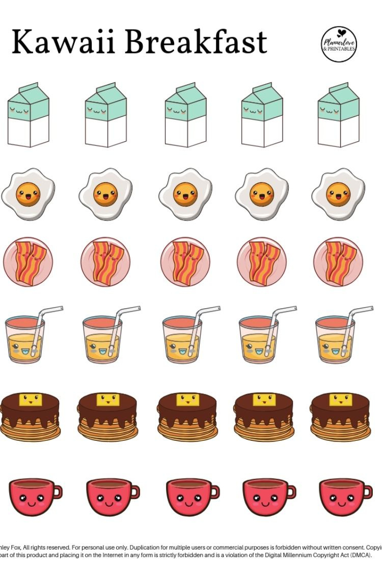 Free Printable Kawaii Stickers | Pegatinas Imprimibles, Comida for Free Printable Kawaii Stickers