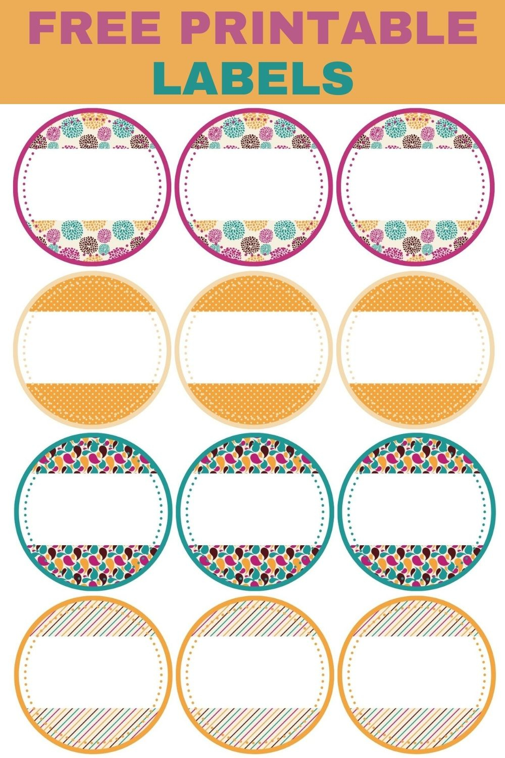 Free Printable Labels - Sweet Pea throughout Free Printable Labels