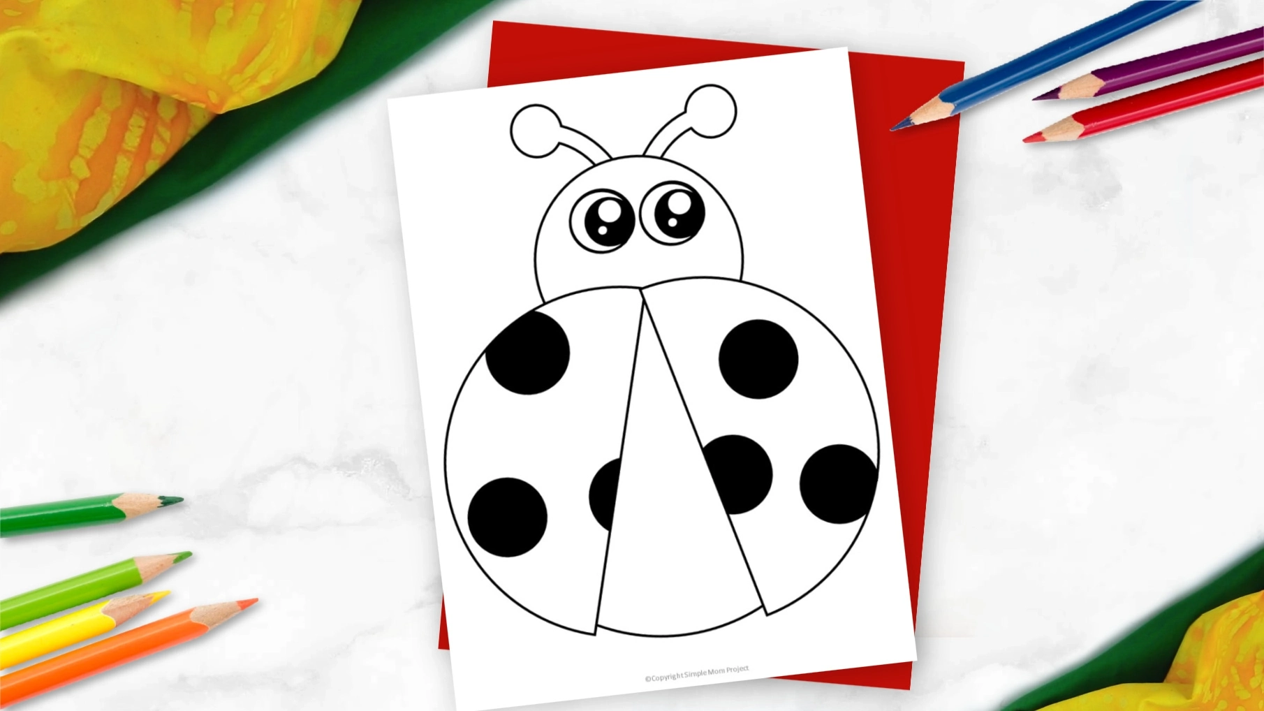 Free Printable Ladybug Template – Simple Mom Project regarding Free Printable Ladybug Stationery