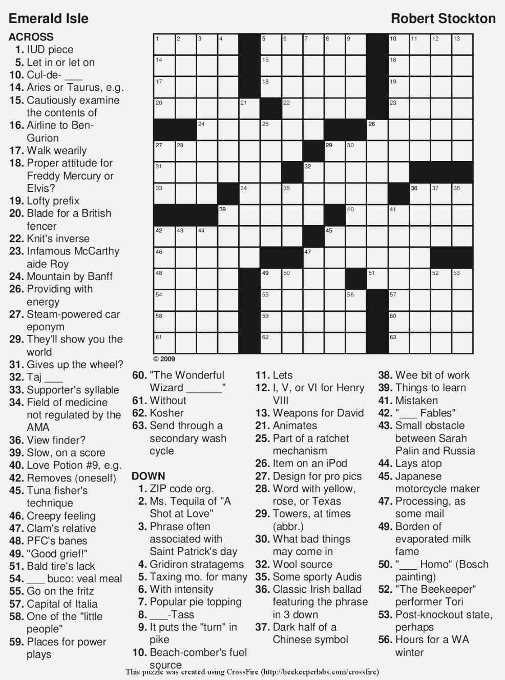 Free Printable Large Print Crossword Puzzles | Free Printable with regard to Free Daily Printable Crossword Puzzles