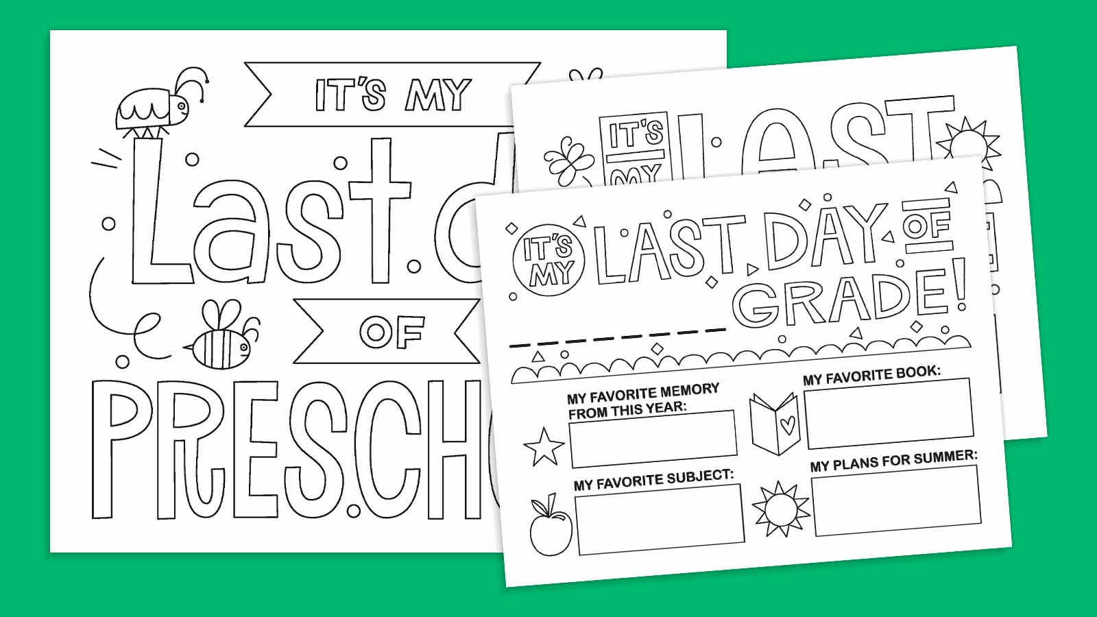 Free Printable Last Day Of School Signs - Weareteachers inside Free Last Day of School Printables