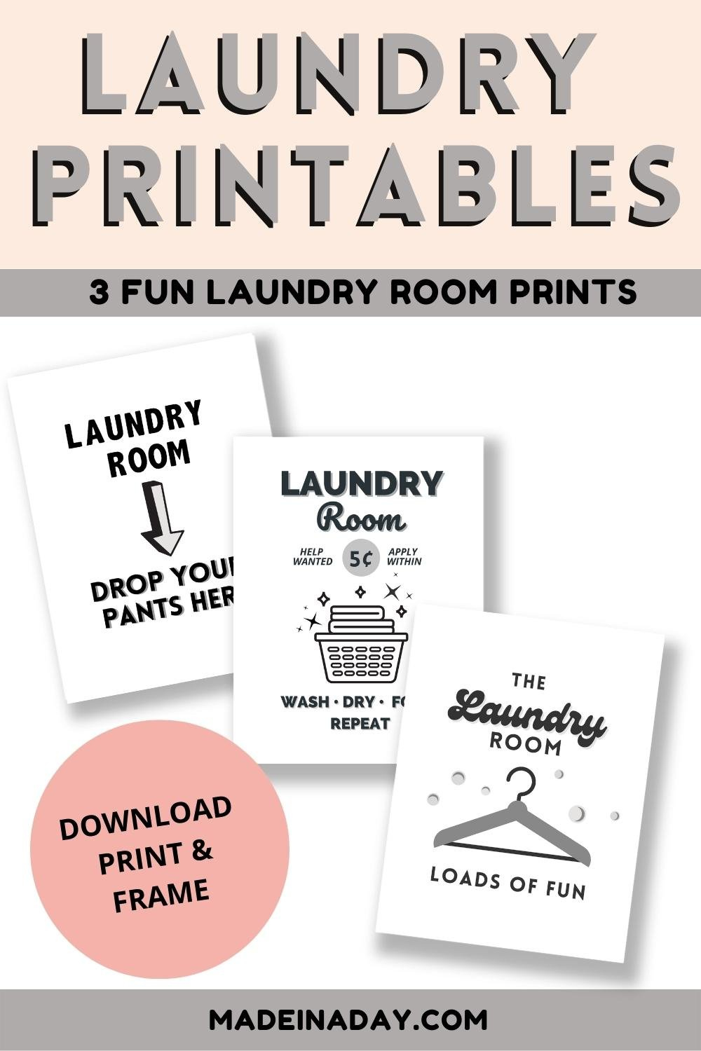 Free Printable Laundry Room Signs | Made In A Day pertaining to Free Printable Laundry Room Signs