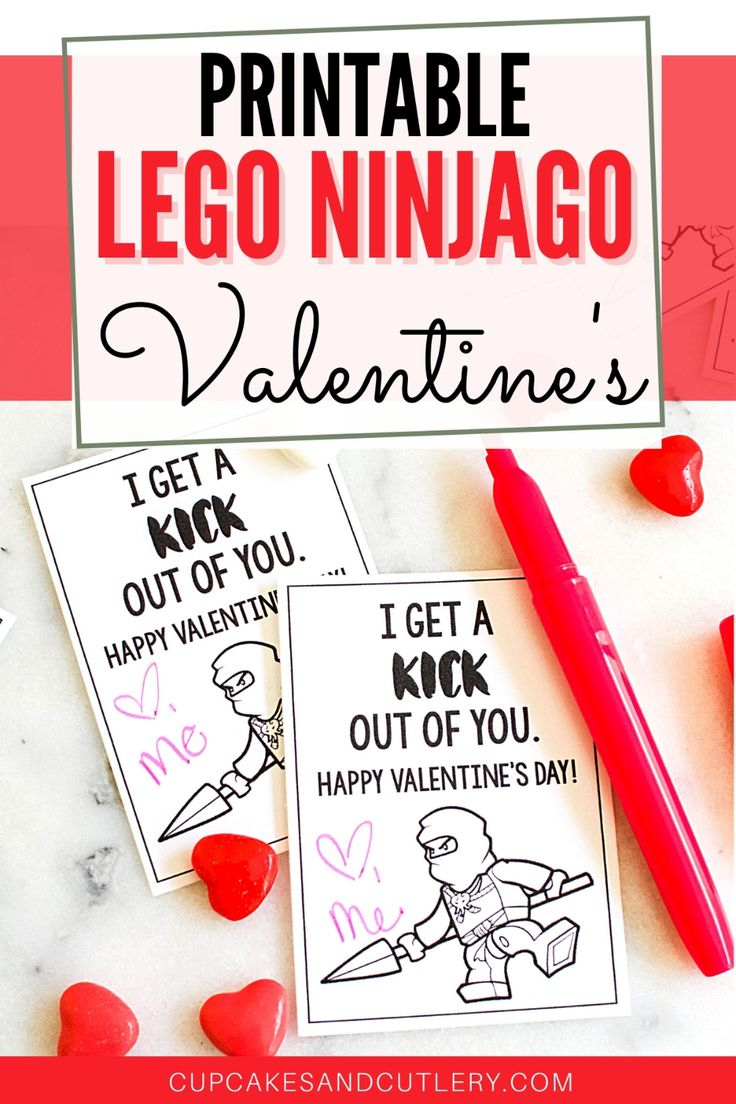 Free Printable Lego Ninjago Valentine Cards For Kids | Ninjago inside Free Printable Ninjago Valentine Cards