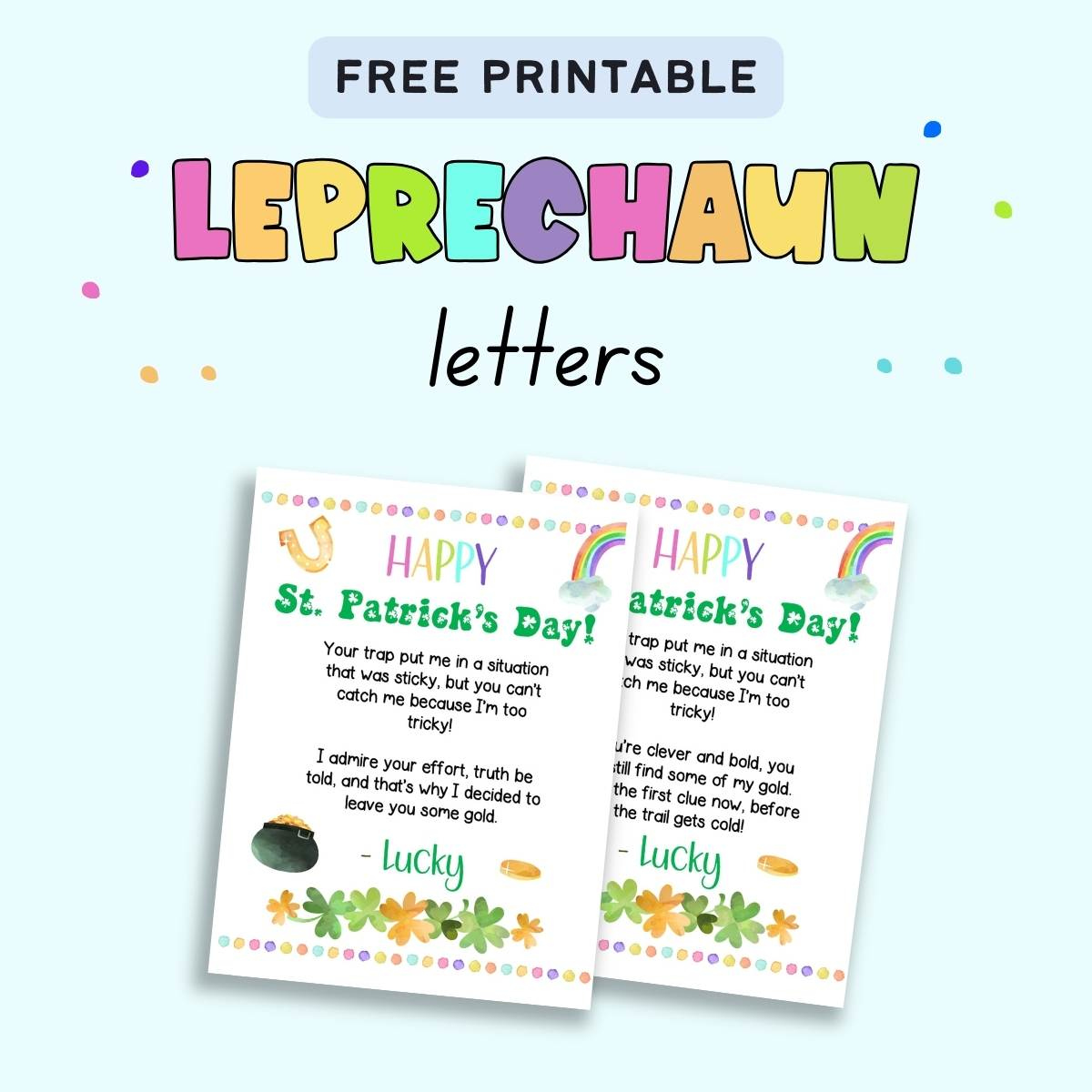 Free Printable Leprechaun Letter - The Artisan Life regarding Free Printable Leprechaun Notes