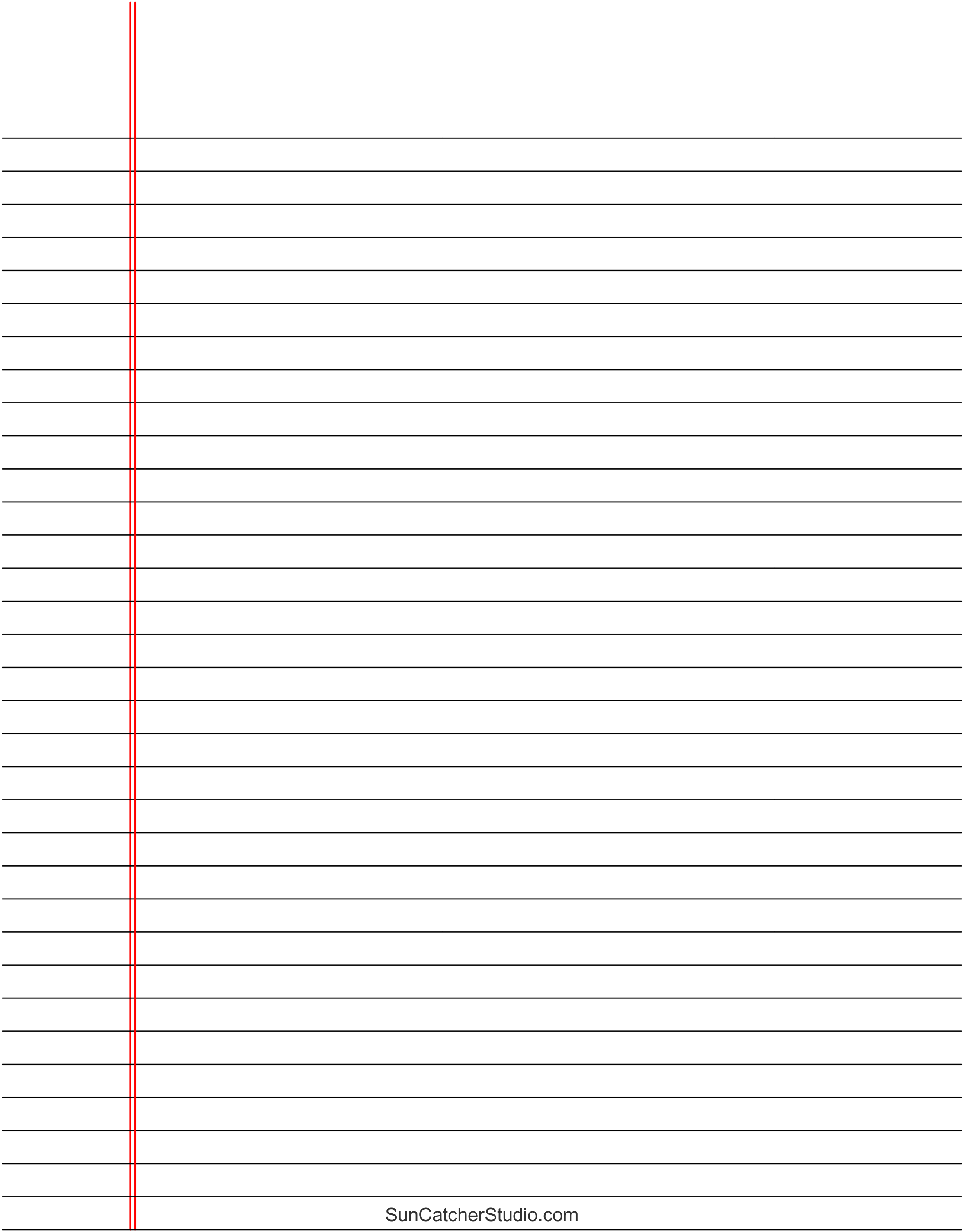 Free Printable Lined Paper (Handwriting, Notebook Templates) – Diy for Free Printable Notebook Paper