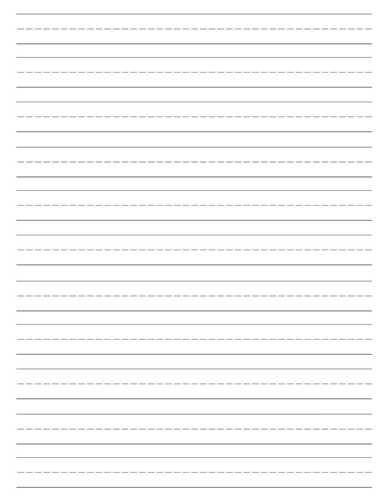 Free Printable Lined Paper {Handwriting Paper Template} - Paper within Free Printable Kindergarten Lined Paper Template