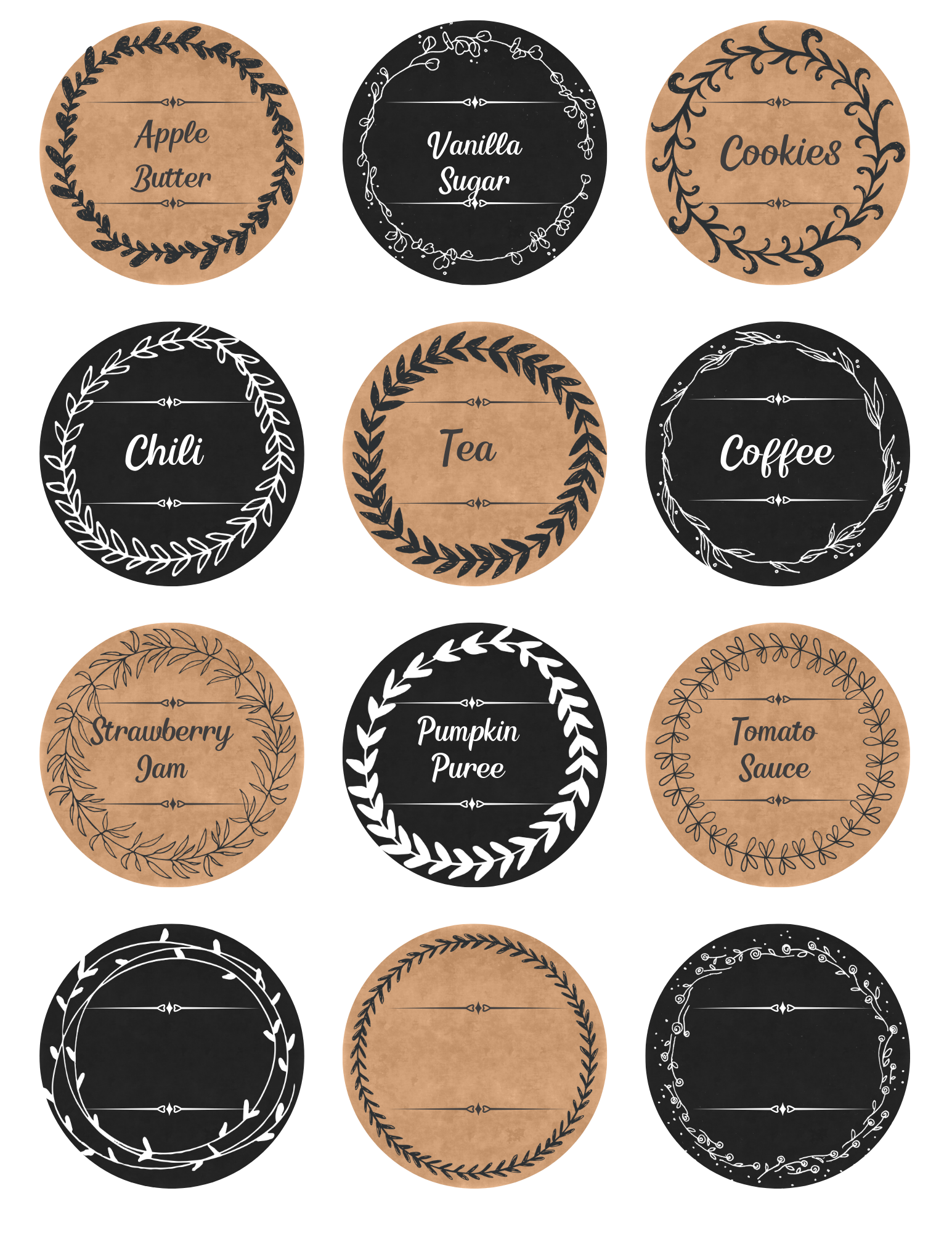 Free Printable Mason Jar Labels - Ripped Jeans &amp;amp; Bifocals within Free Printable Mason Jar Labels