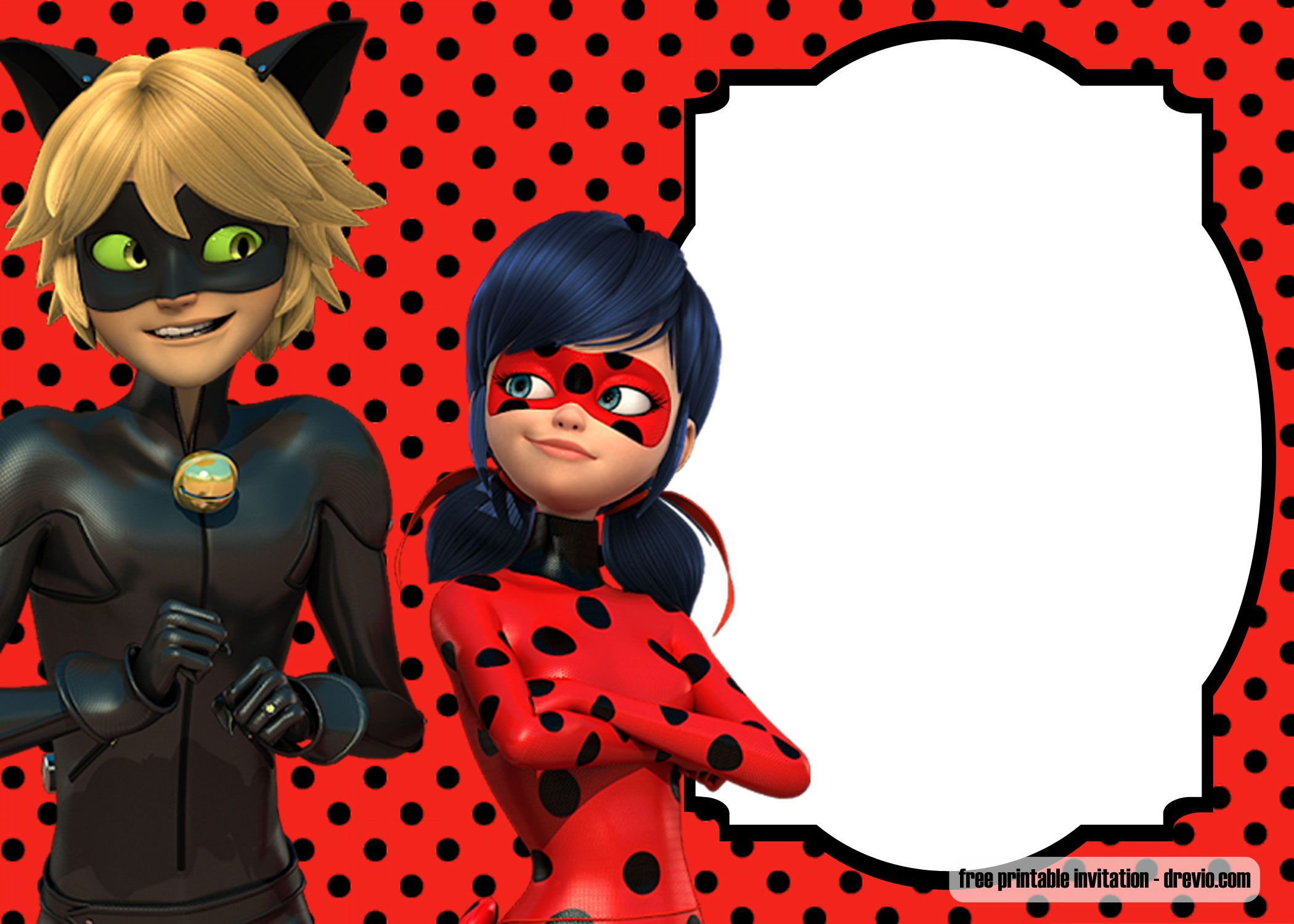 Free Printable Miraculous Ladybug Invitation Templates | Ladybug intended for Free Printable Ladybug Invitations