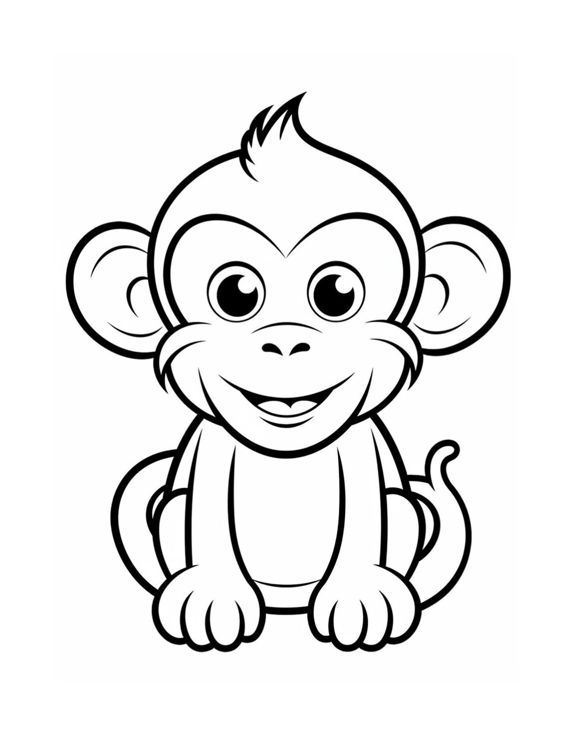 Free Printable Monkey Coloring Pages | Skip To My Lou with regard to Free Printable Monkey Coloring Sheets