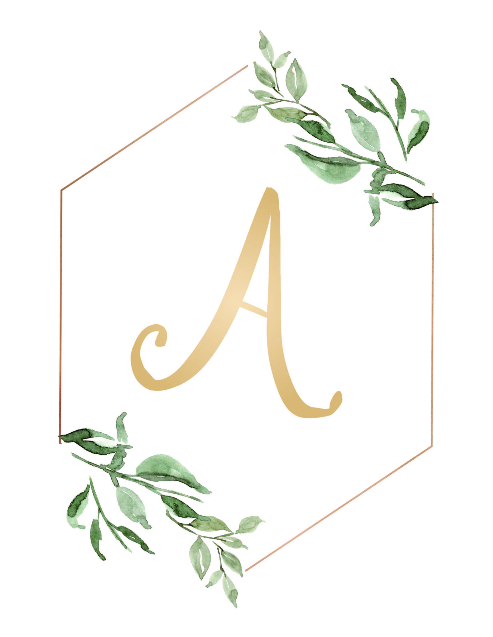 Free Printable Monogram Wall Art | Letter A | Monogram Wall Art within Free Printable Monogram