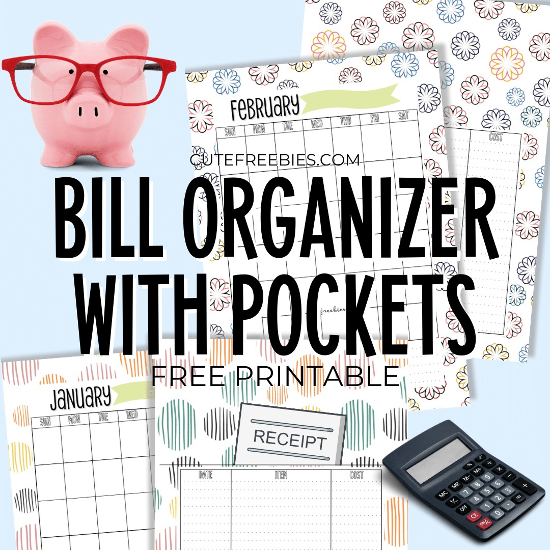 Free Printable Monthly Bill Organizer - Cute Freebies For You with regard to Bill Binder Free Printables