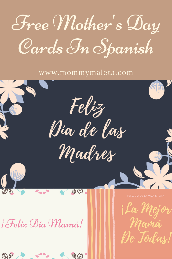 Free Printable Mother'S Day Cards In Spanish - Mommymaleta regarding Free Spanish Mothers Day Cards Printable