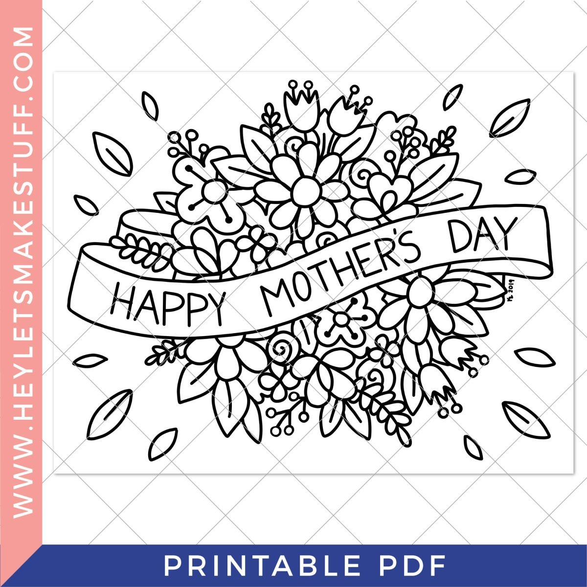 Free Printable Mother&amp;#039;S Day Coloring Page - Hey, Let&amp;#039;S Make Stuff for Free Printable Mothers Day Coloring Cards