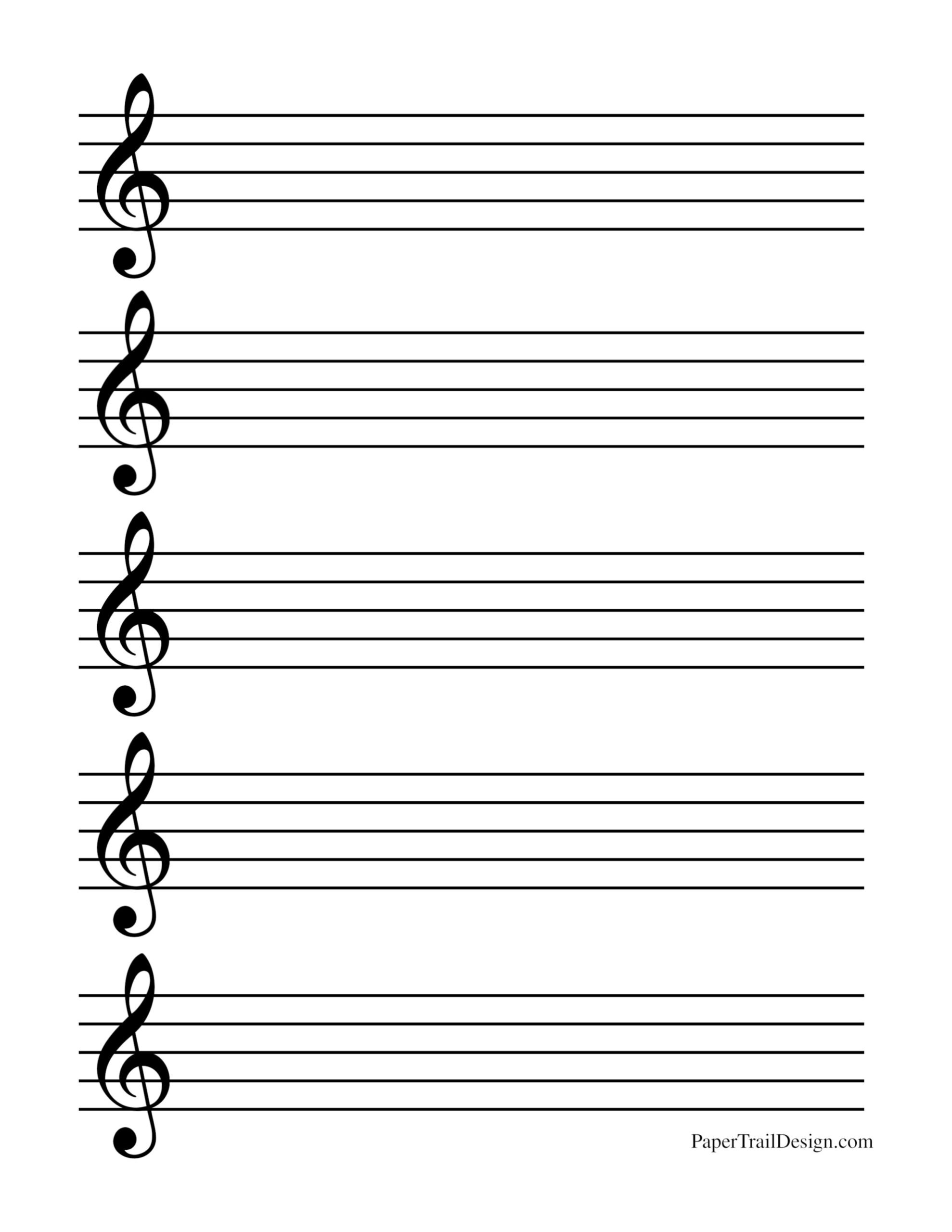 Free Printable Music Staff Paper in Free Printable Staff Paper Blank Sheet Music Net