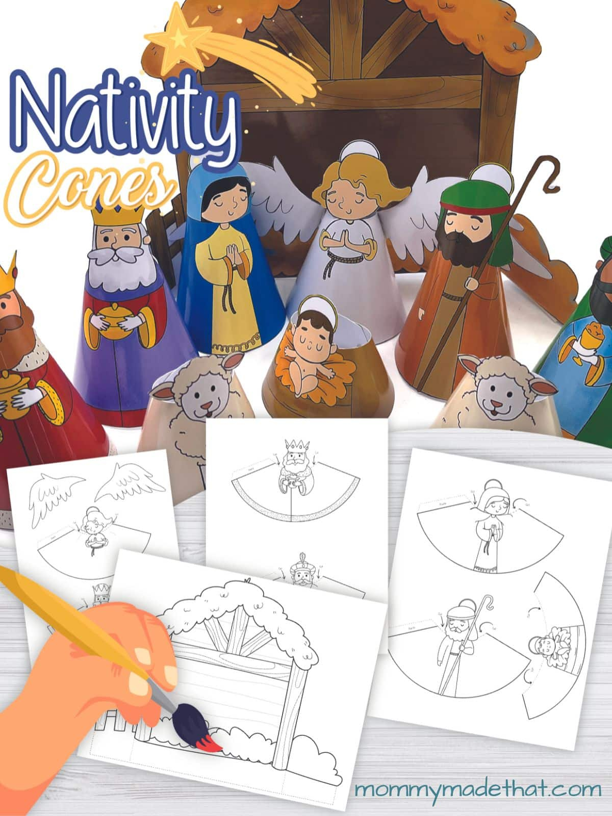 Free Printable Nativity Scene (Super Cute 3D Scene!) within Free Printable Nativity Scene Pictures