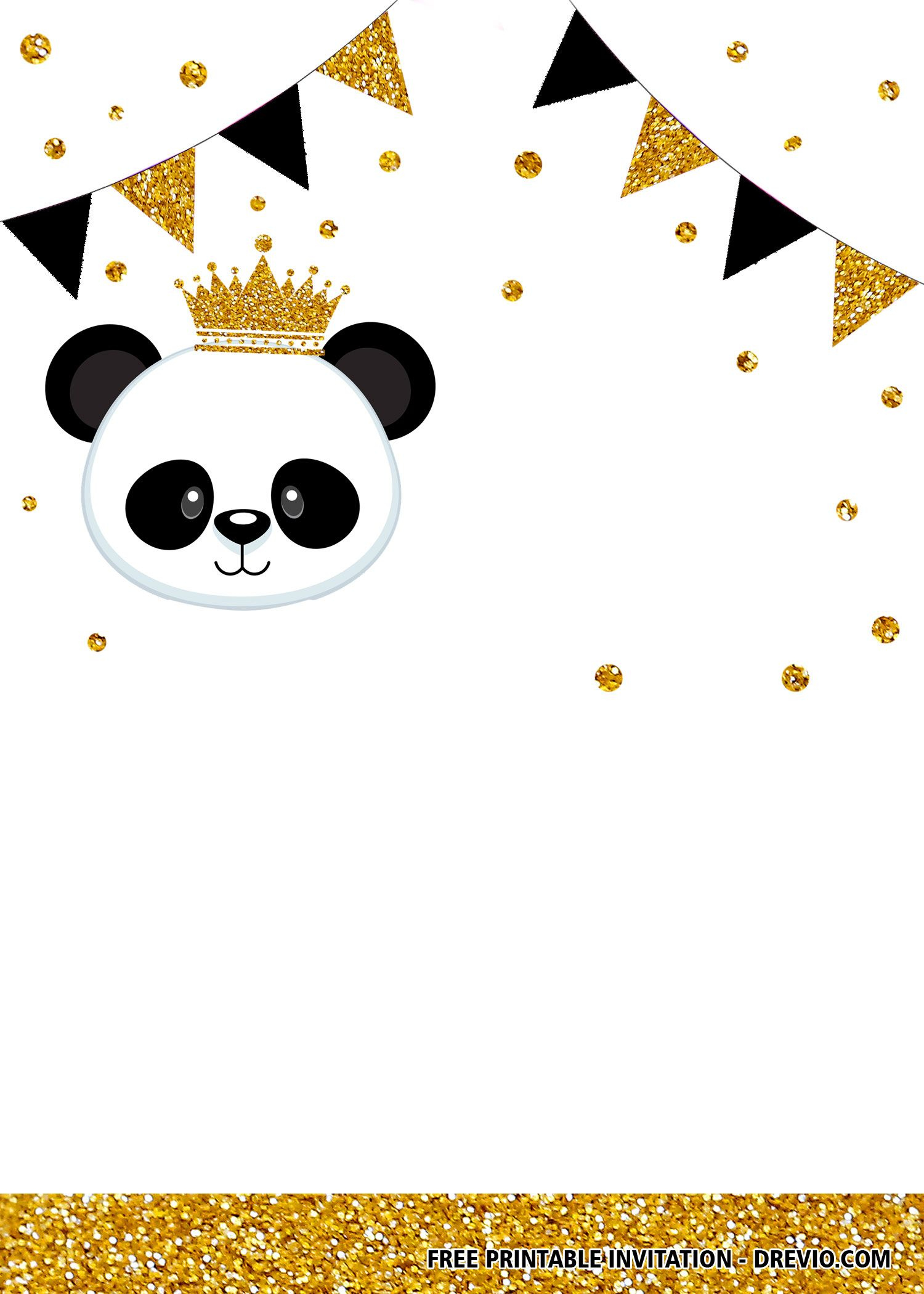 Free Printable Panda Birthday Invitation Templates within Panda Bear Invitations Free Printable