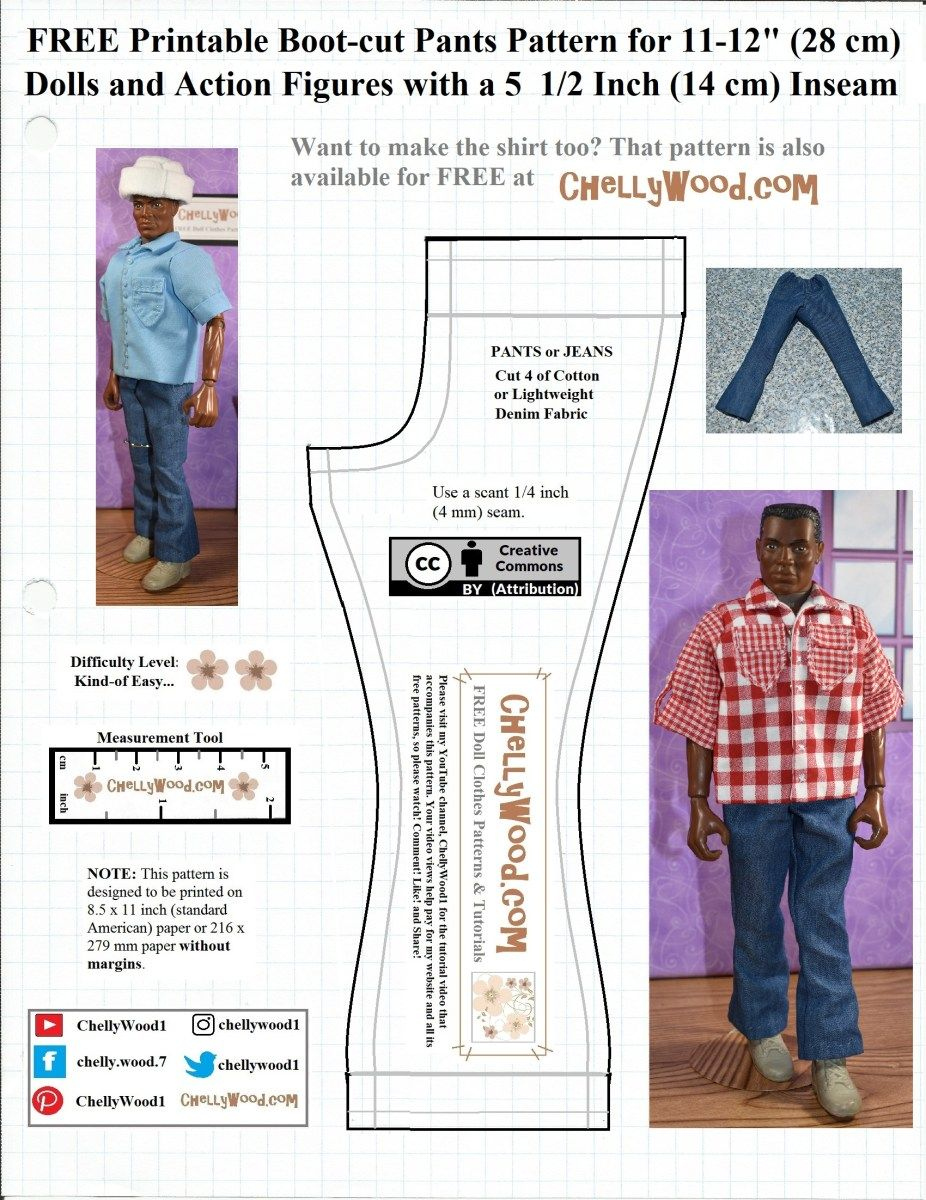 Free Printable Pdf Sewing Patterns For Gi Joe Clothes -- Here At pertaining to Ken Clothes Patterns Free Printable