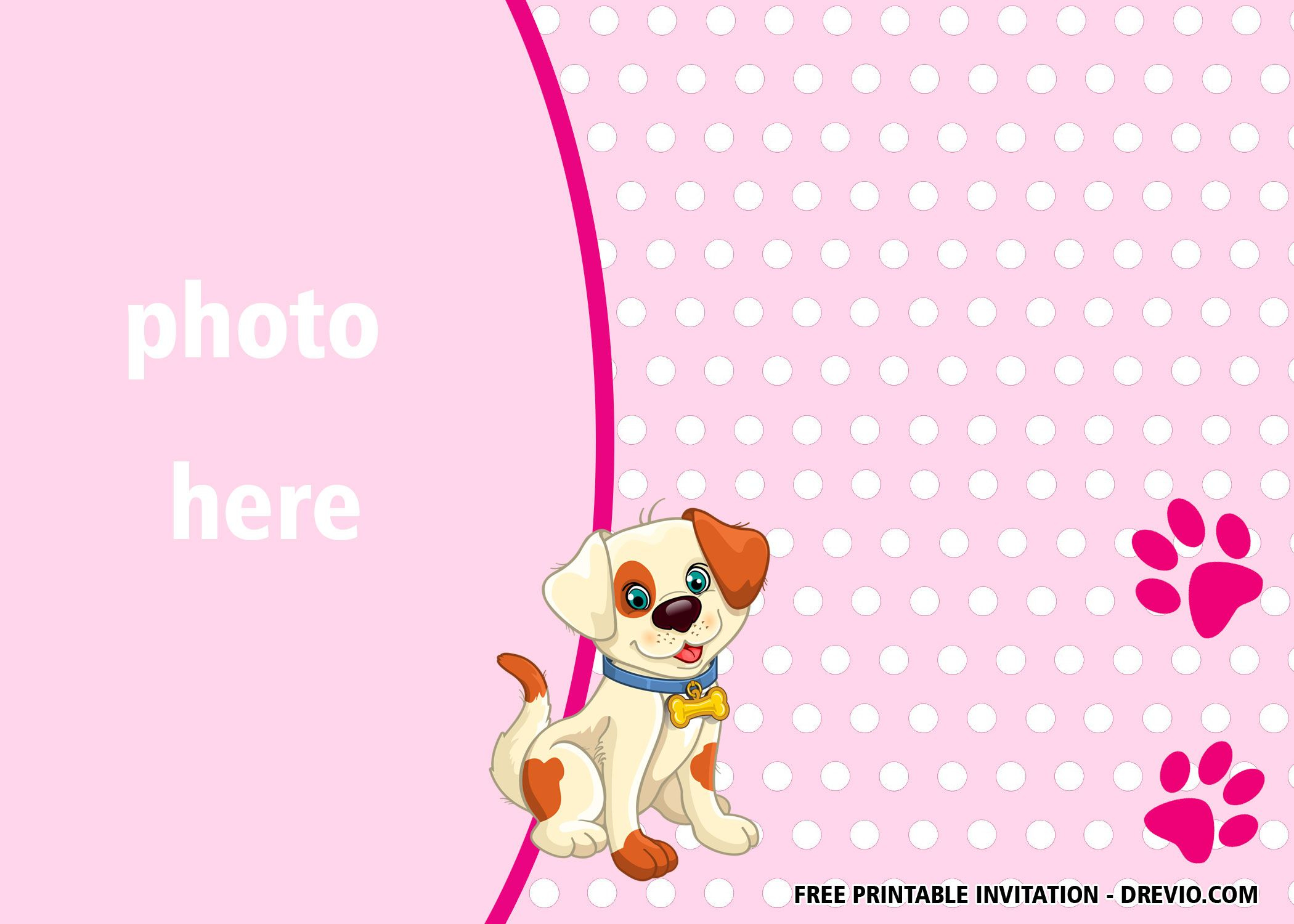 Free Printable Pink Puppy Dog Invitation Templates | Dog Birthday with regard to Dog Birthday Invitations Free Printable