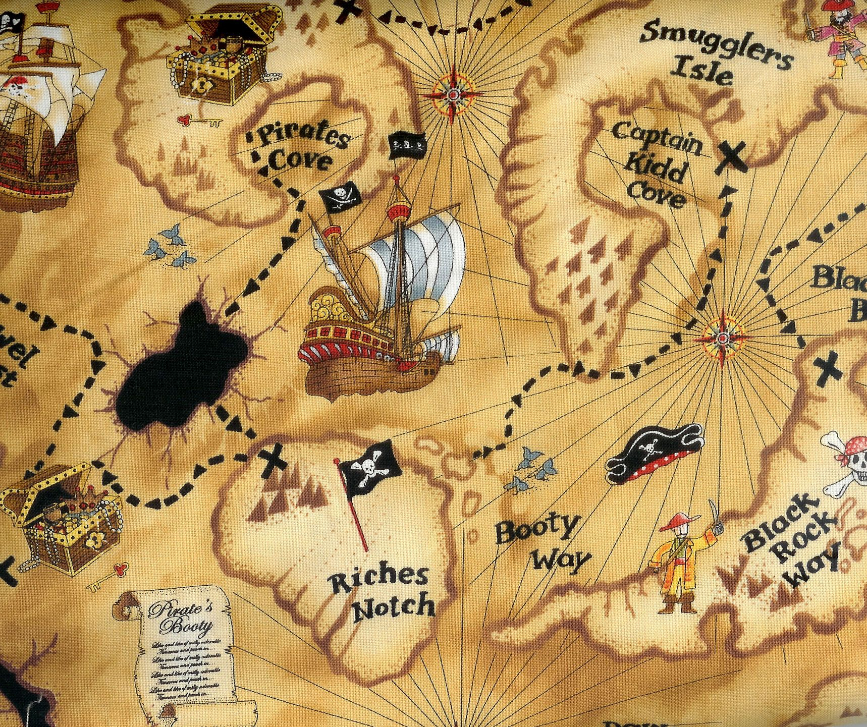 Free Printable Pirate Treasure Map regarding Free Printable Pirate Maps