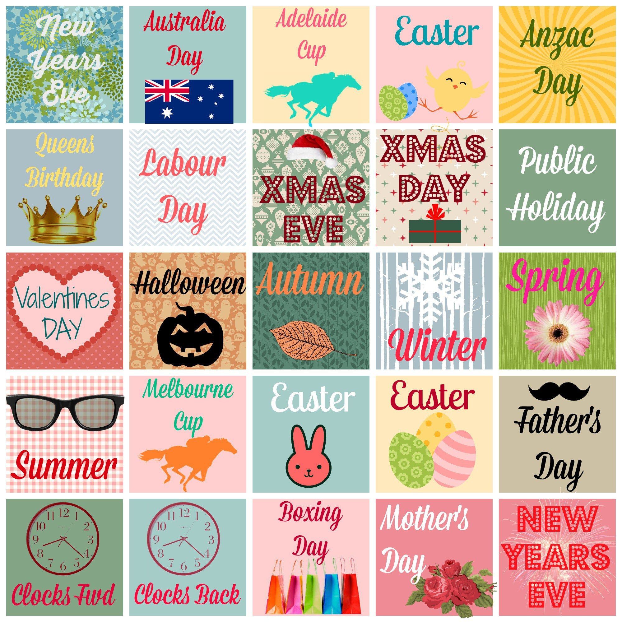 Free Printable Planner/Diary Stickers {Australian Occasions pertaining to Free Printable Holiday Stickers