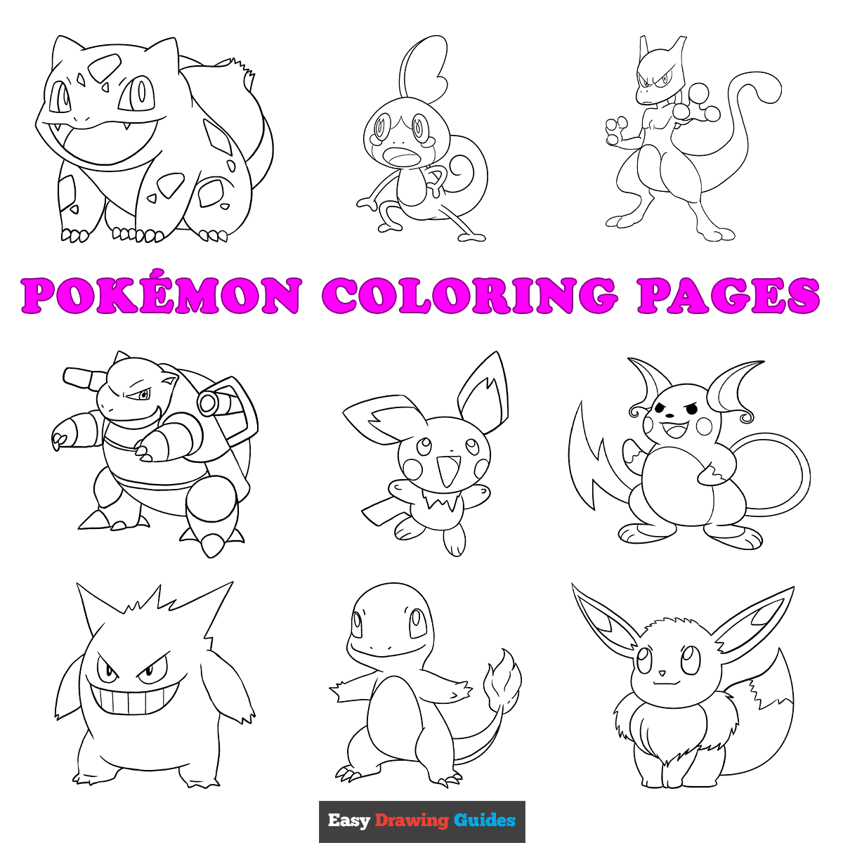 Free Printable Pokémon Coloring Pages For Kids throughout Free Printable Pokemon Pictures