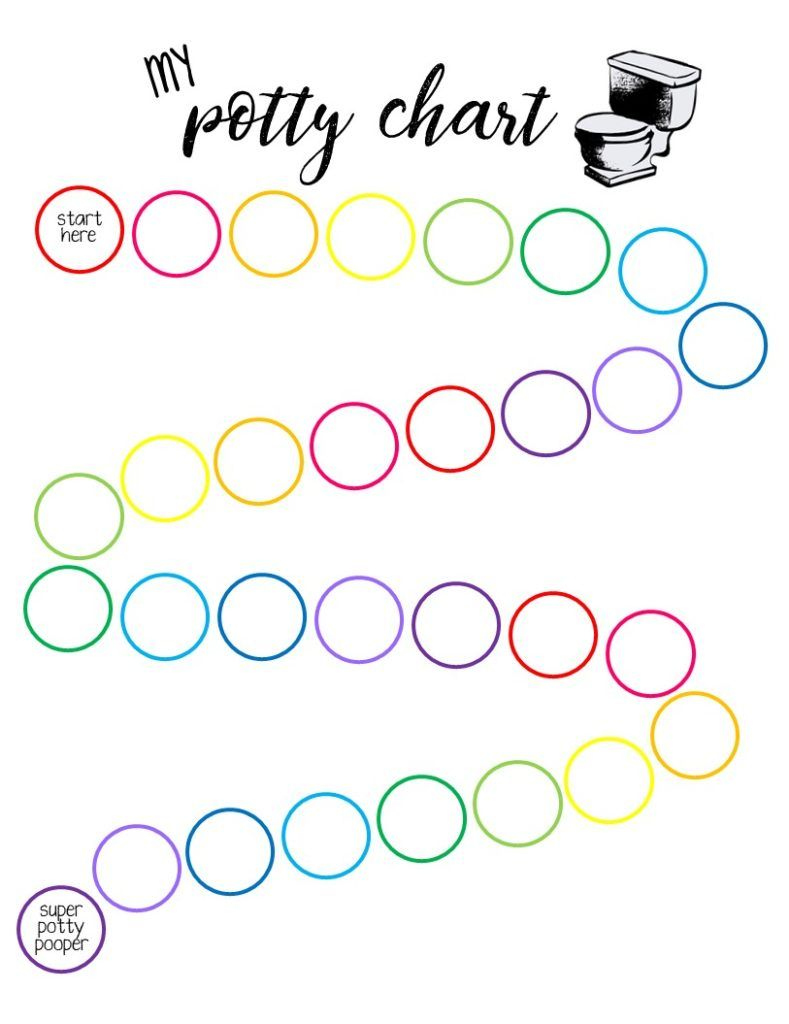 Free Printable Potty Training Sticker Chart for Free Printable Potty Charts