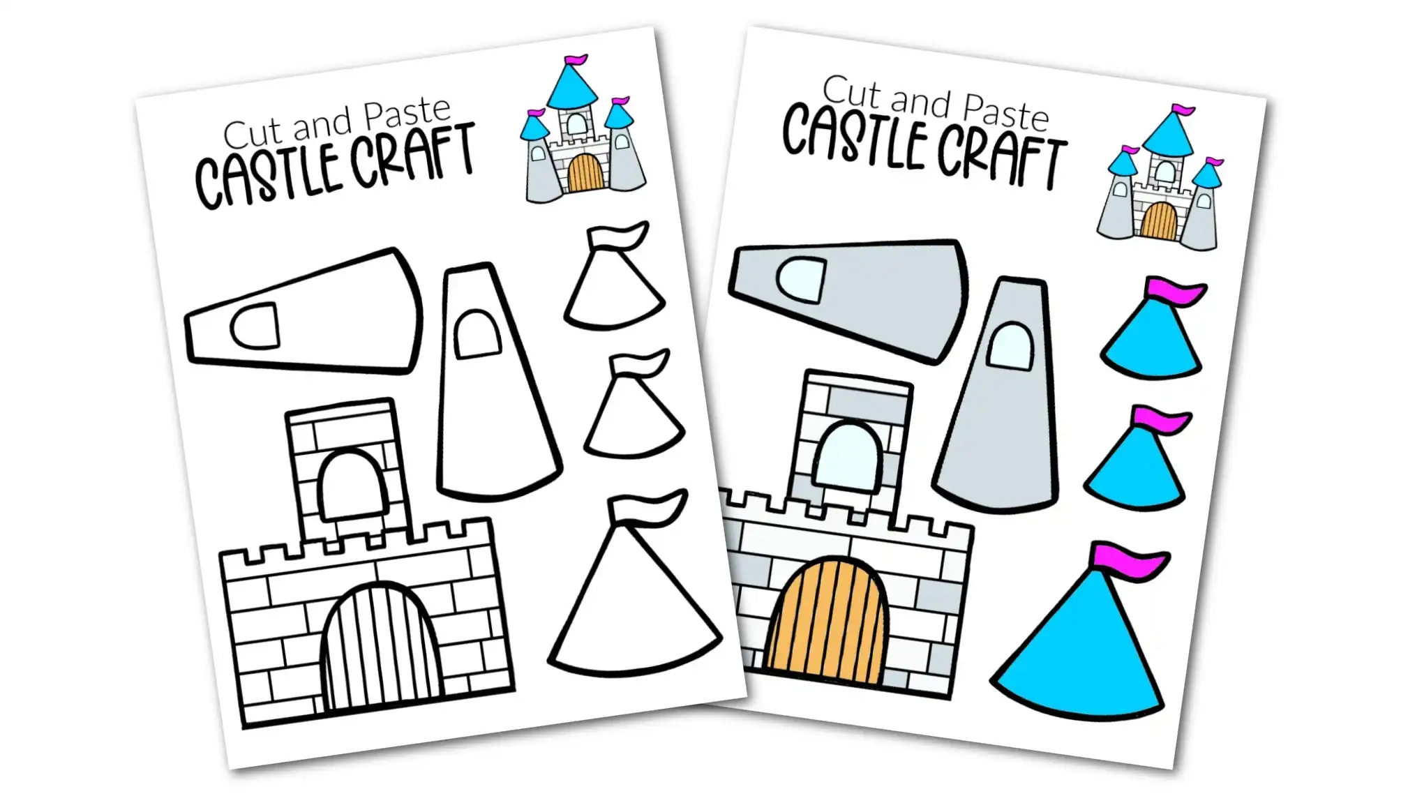 Free Printable Princess Castle Craft With Castle Template – Simple for Free Printable Castle Templates