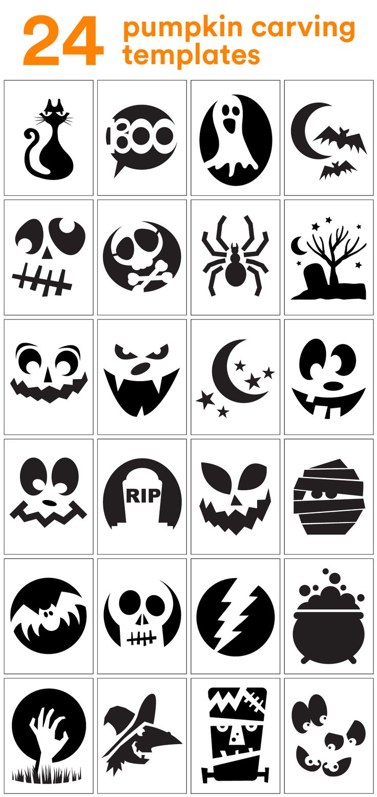 Free Printable Pumpkin Carving Stencils in Small Pumpkin Stencils Free Printable